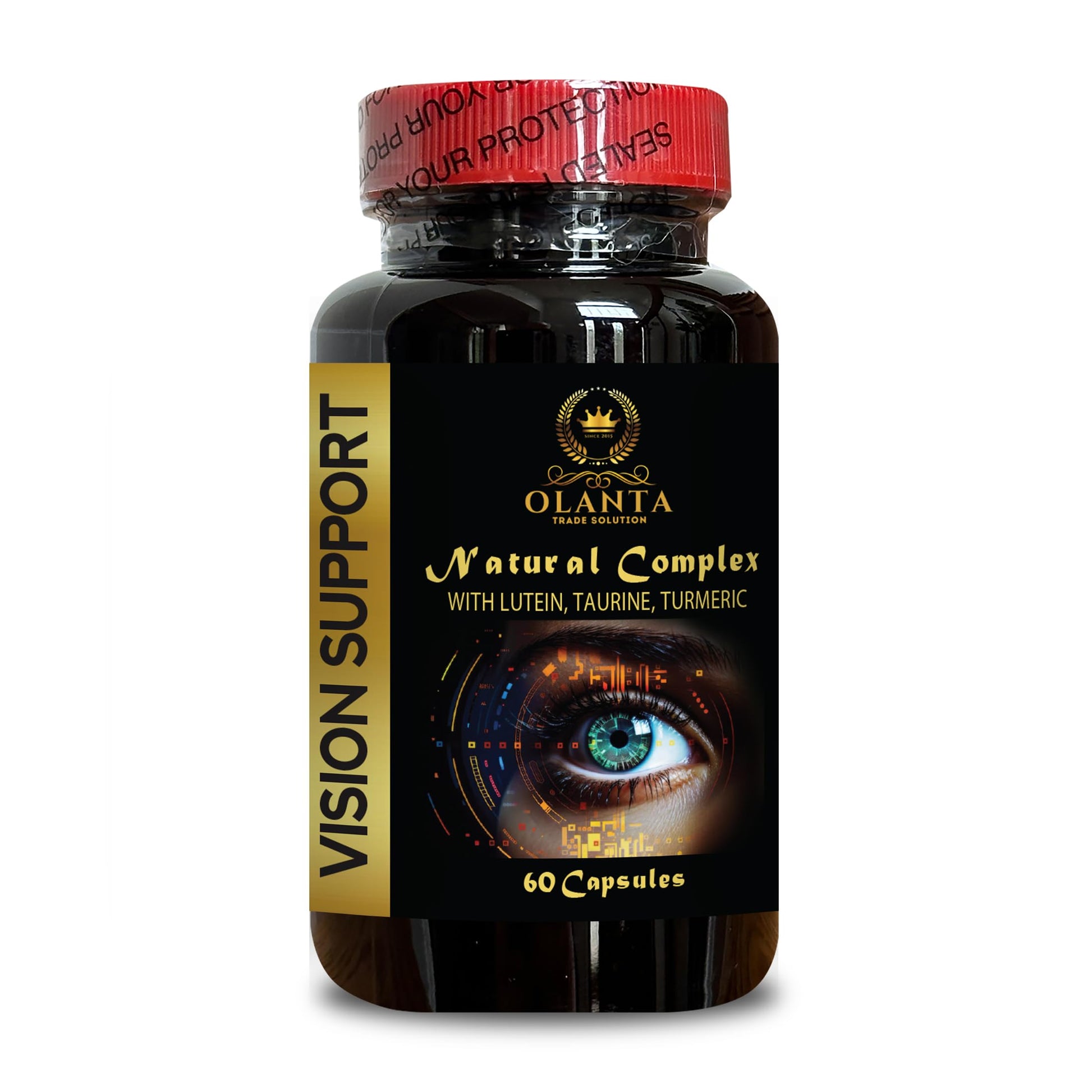 OLANTA TRADE SOLUTION Lutein for Eyes Organic - Vision Support Natural Complex - Vision Support Supplement for Eye Health, Eye Vitamin and Mineral Supplement with Antioxidant 60 Capsules
