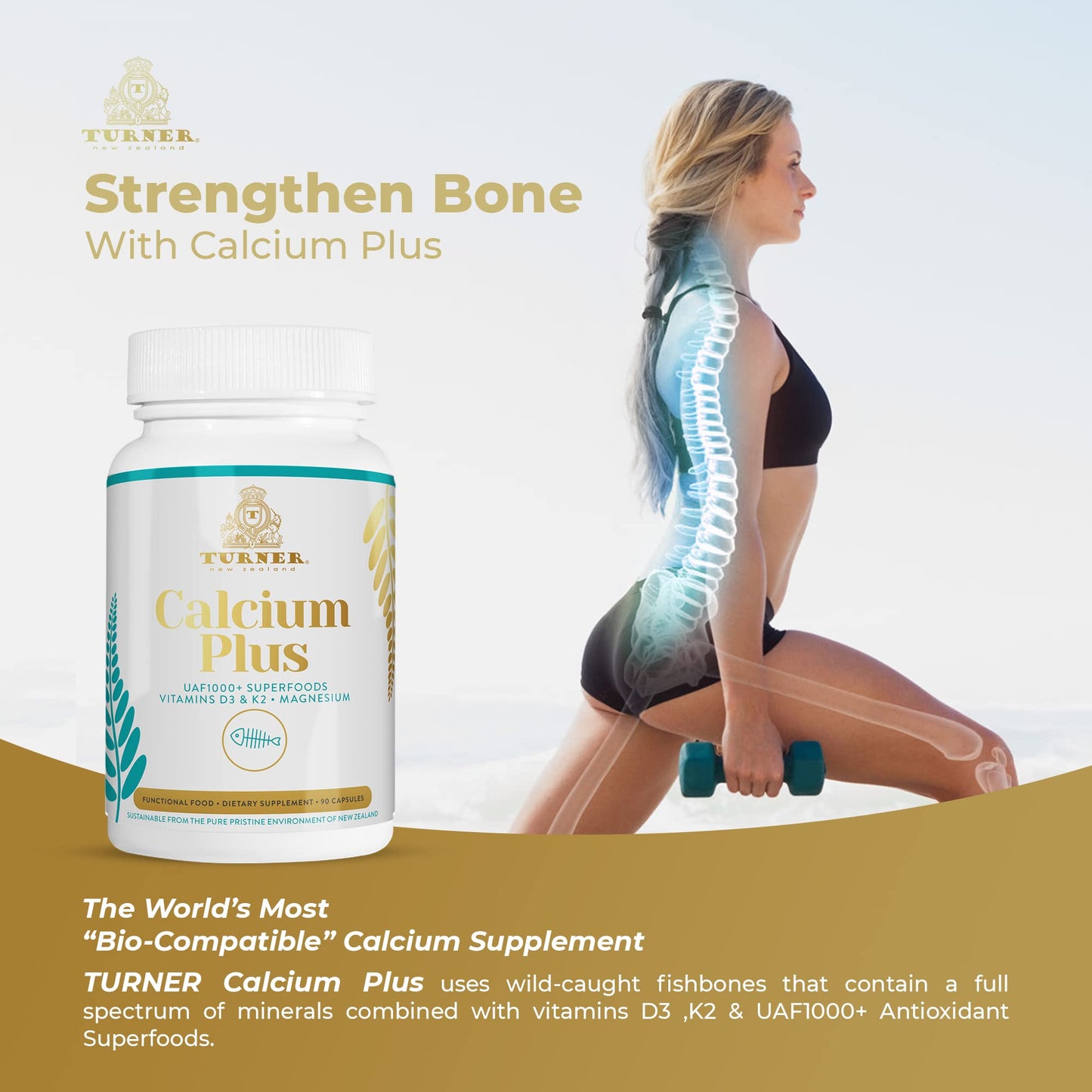 TURNER Calcium Plus Capsule, 90 Capsules