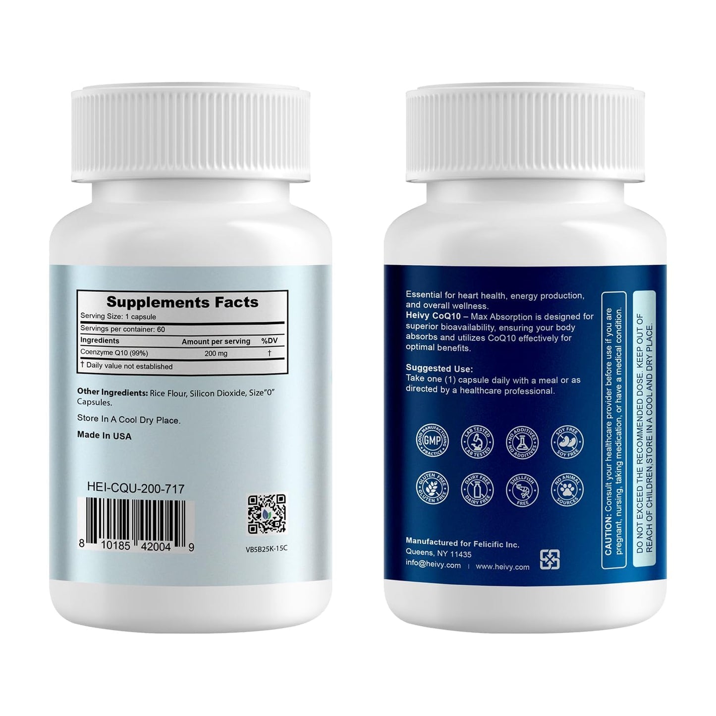 Heivy CoQ10 200mg Capsule, 60 Capsules