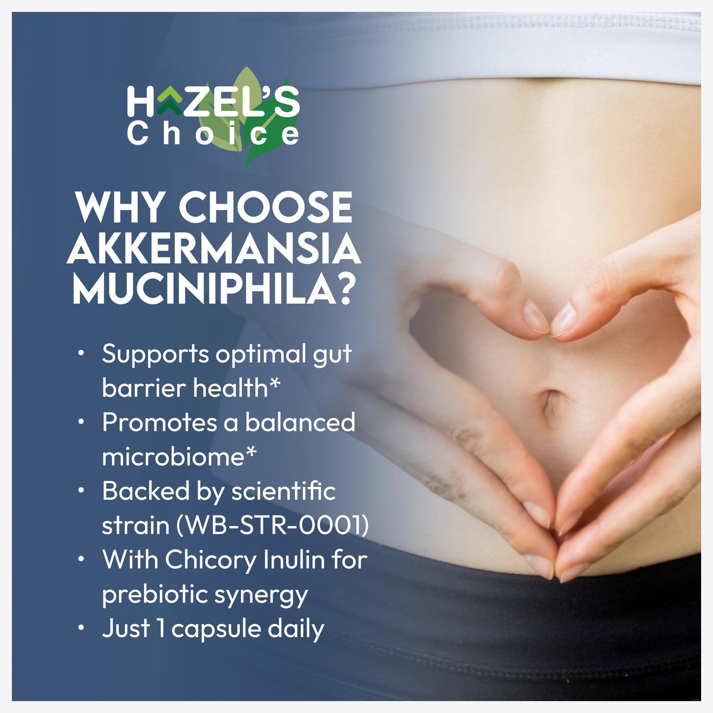 HAZEL'S Choice Akkermansia Probiotic Capsule, 30 Count