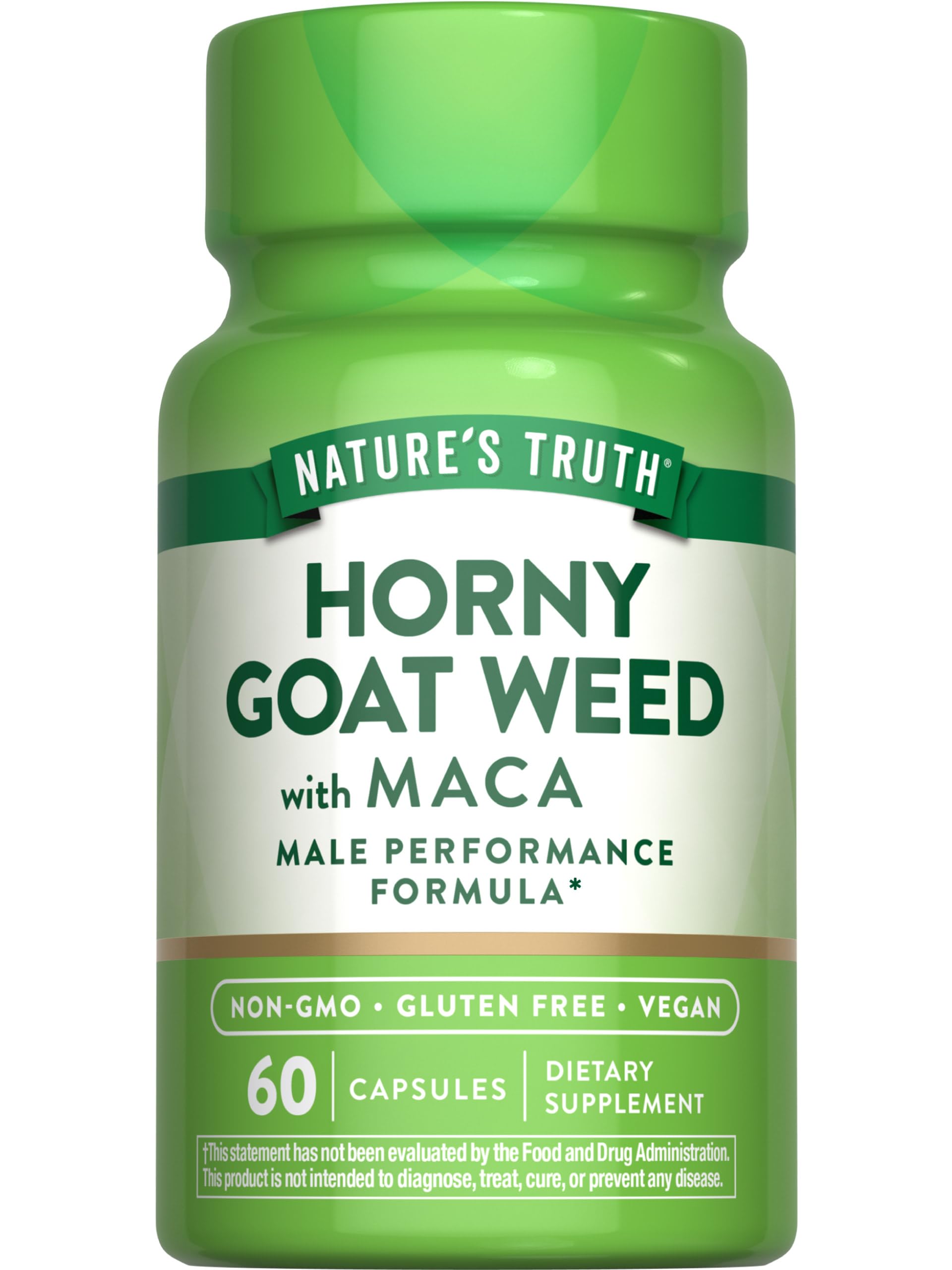 Nature's Truth Horny Goat Weed with Maca Capsules, 60 Count