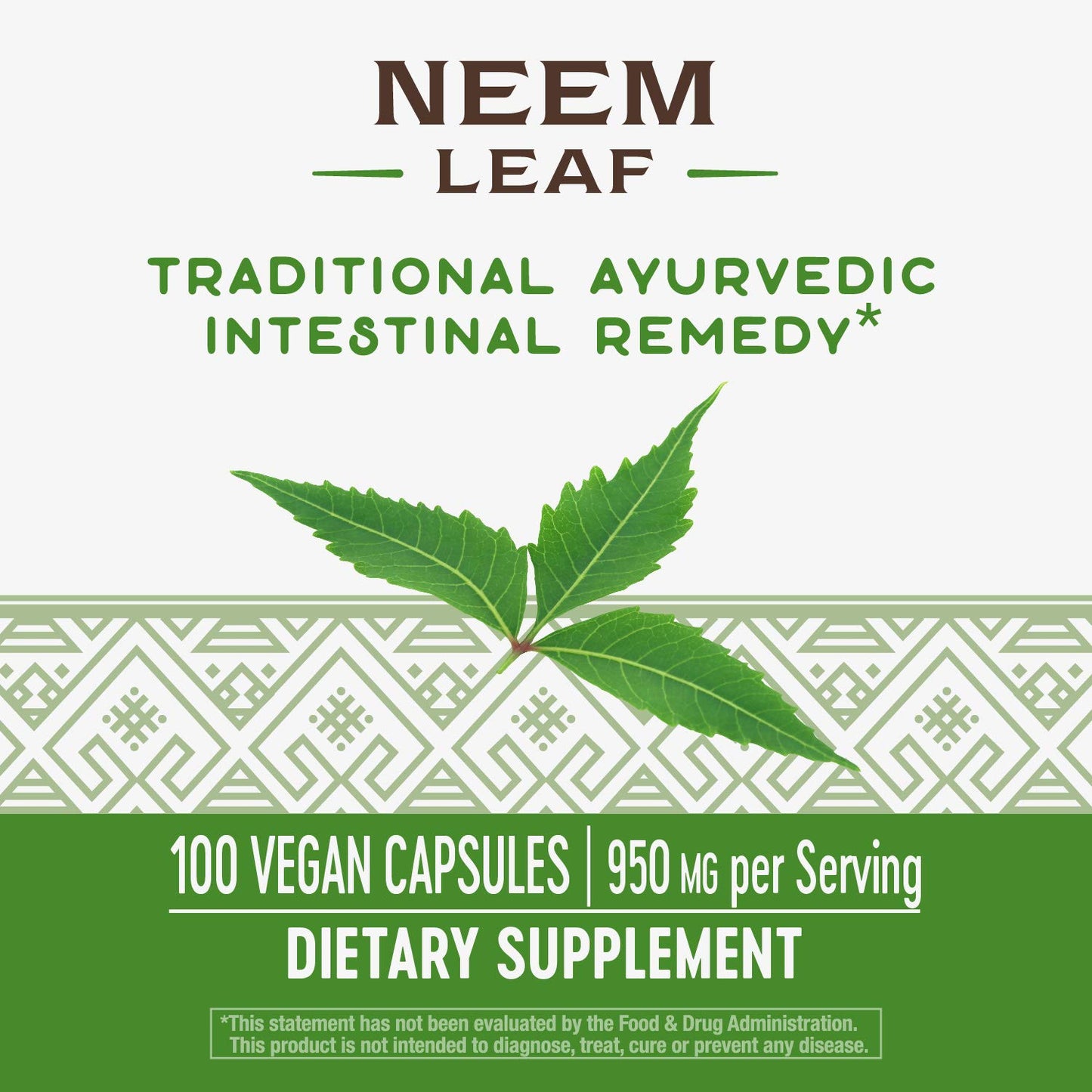 Nature's Way Neem Capsules 200 Count