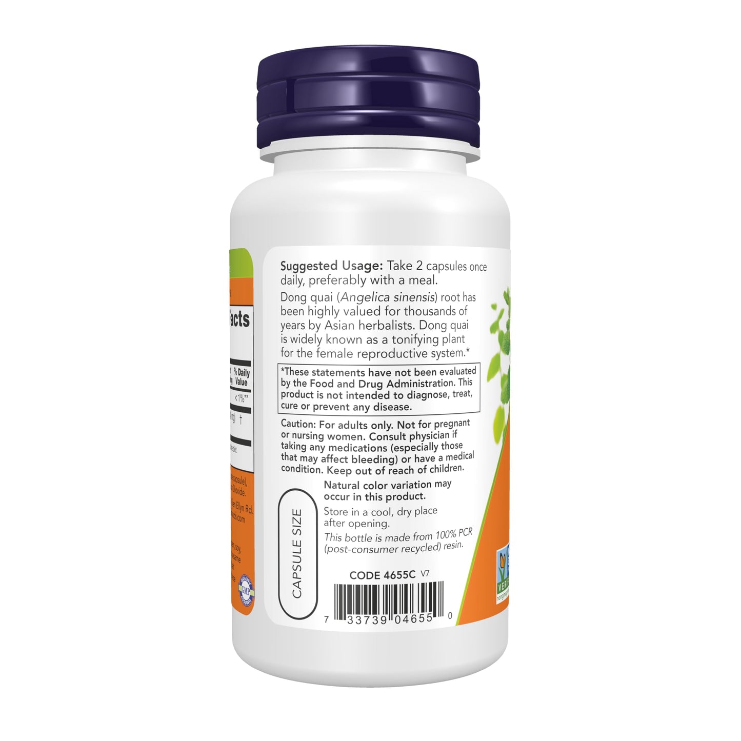 NOW Foods Dong Quai 520mg Capsules 100