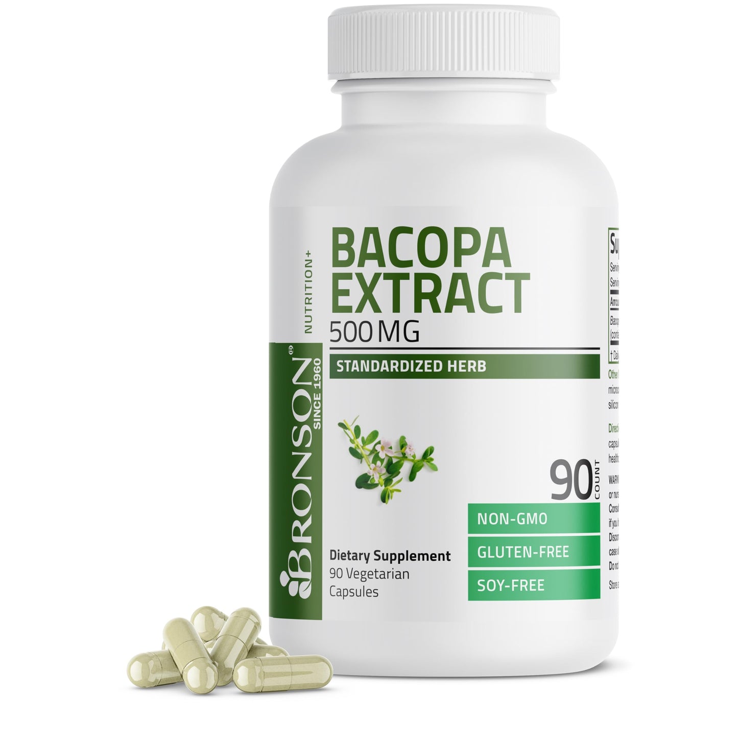 Bronson Bacopa Monnieri Extract 500 mg Capsules 90