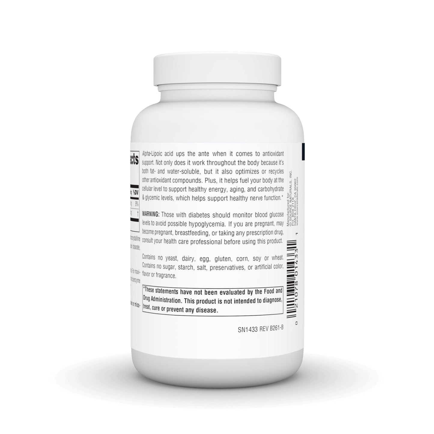 Source Naturals Alpha Lipoic Acid Time Released Antioxidant Protection 120 Tablets