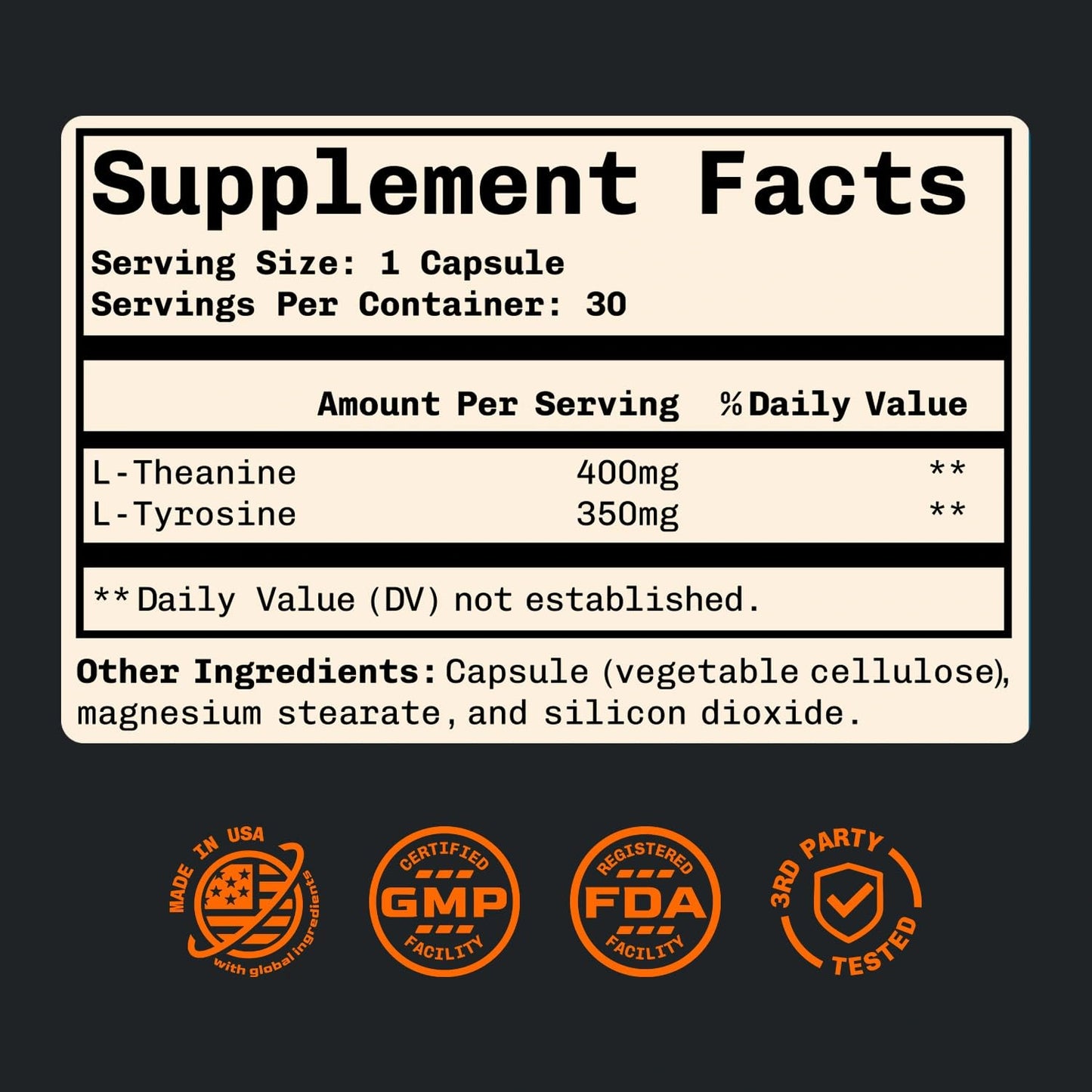 Night Moves Non-Caffeine Focus Supplement Capsule 30 Count