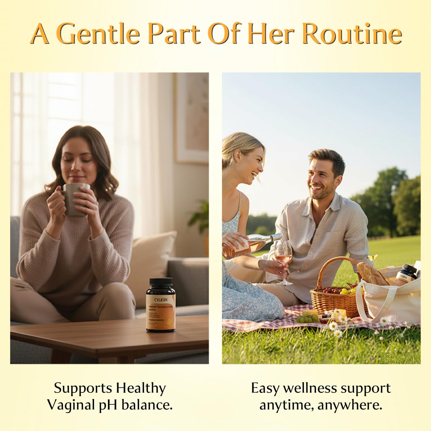 Cyleox Premium Balance Gummies - Pineapple Flavor, Probiotic Blend for Feminine Wellness, Digestive Support & Daily Balance, 60 Gummies