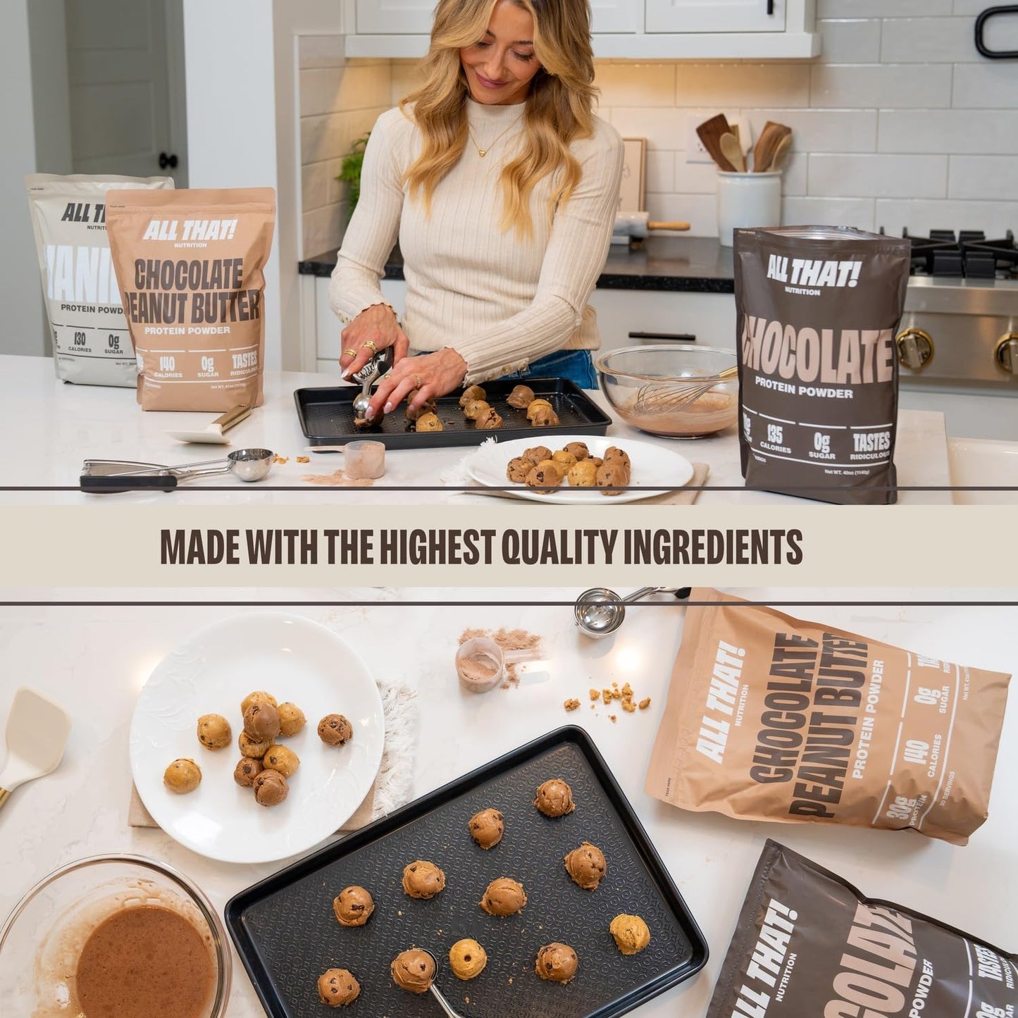 ALL THAT! NUTRITION Chocolate Peanut Butter Protein Powder 41