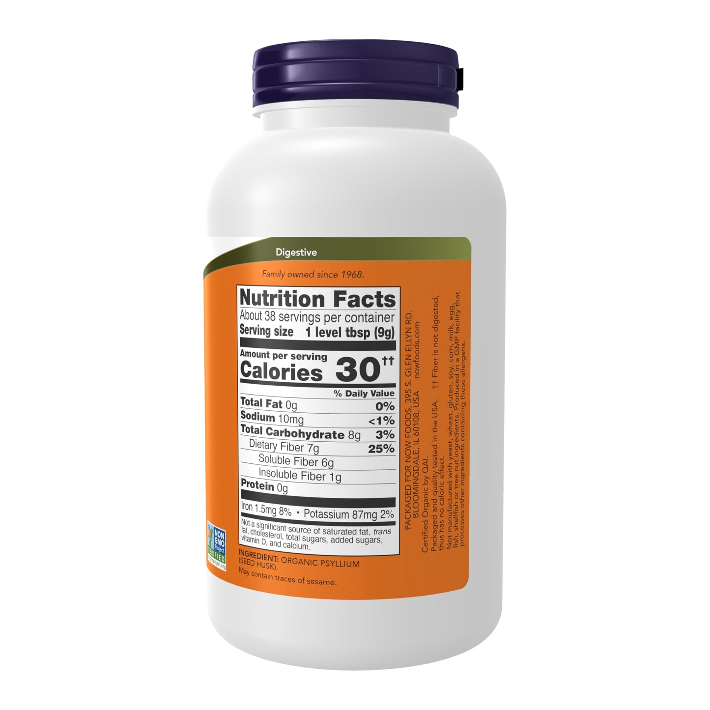 NOW Foods Psyllium Husk Powder, 12 oz