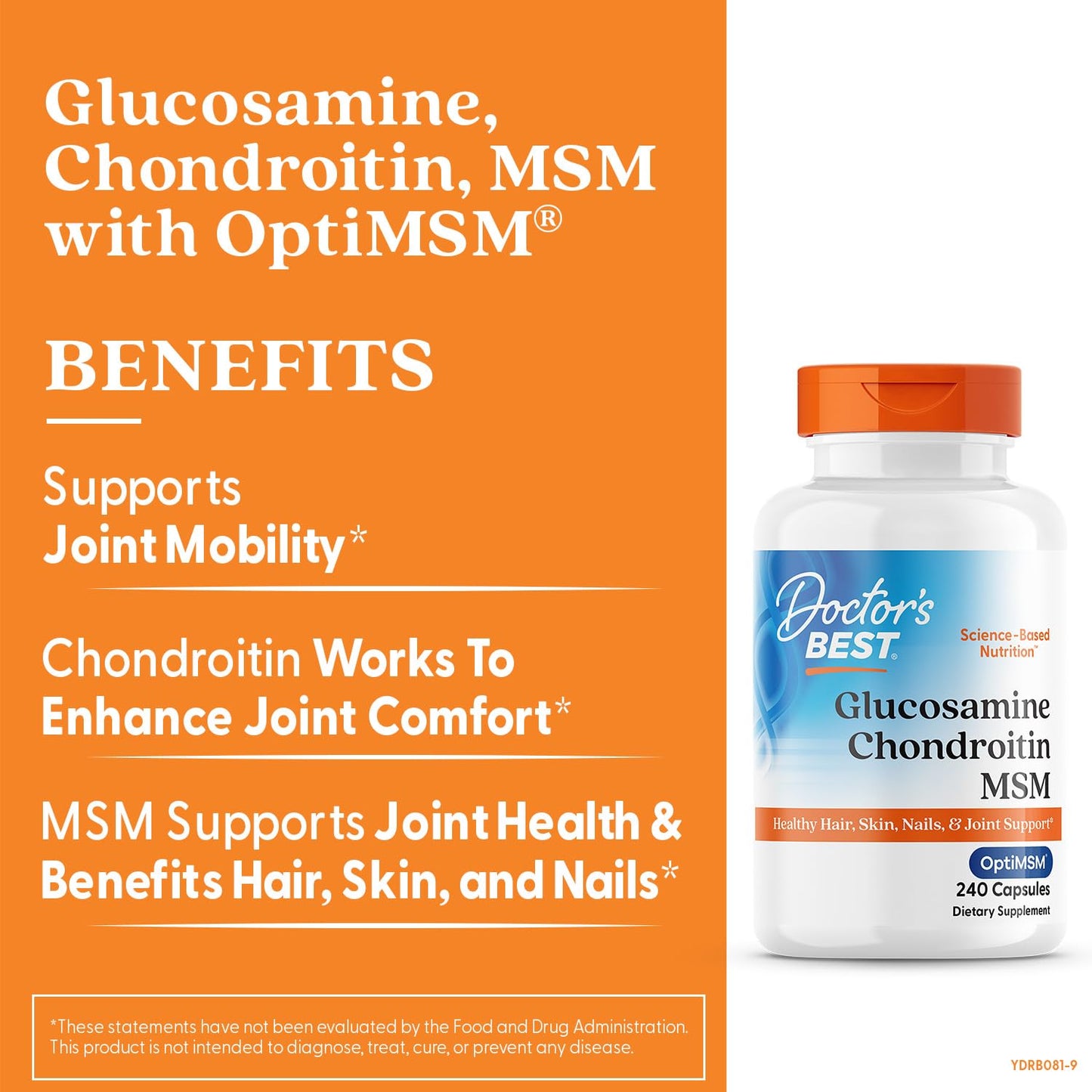 Doctor's BEST Glucosamine Chondroitin MSM 240 Capsules