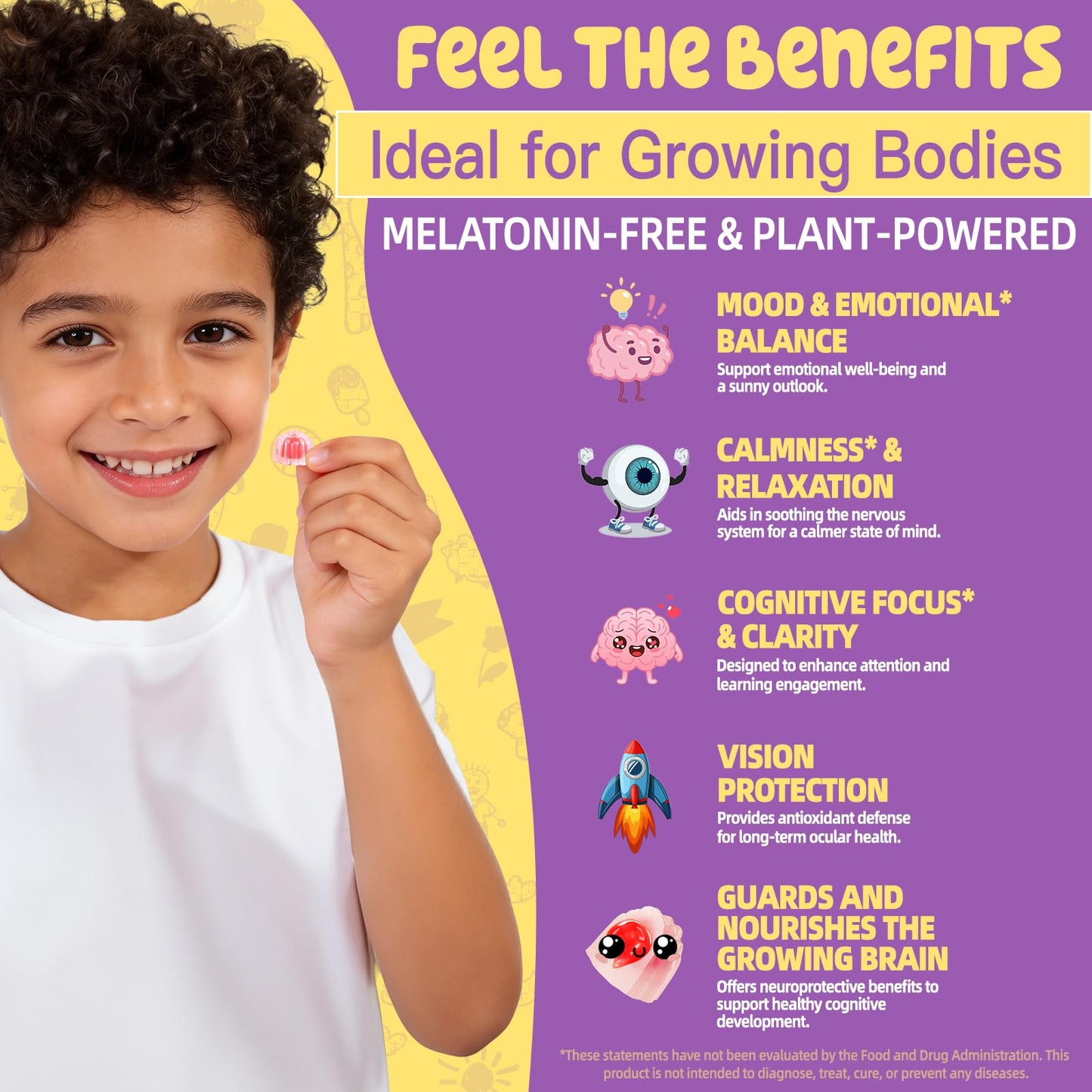OALSE Saffron Gummies for Kids Gummy 60 Count