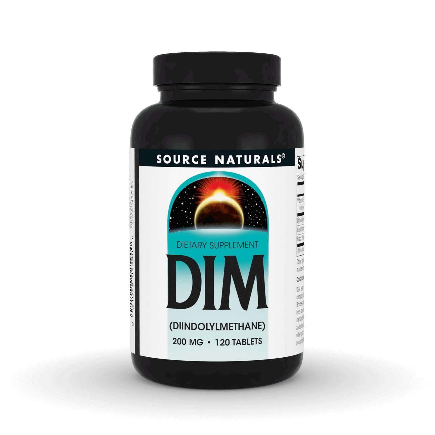Source Naturals DIM Diindolylmethane 200mg with BioPerine, Vitamin E & More, 120 Tablets