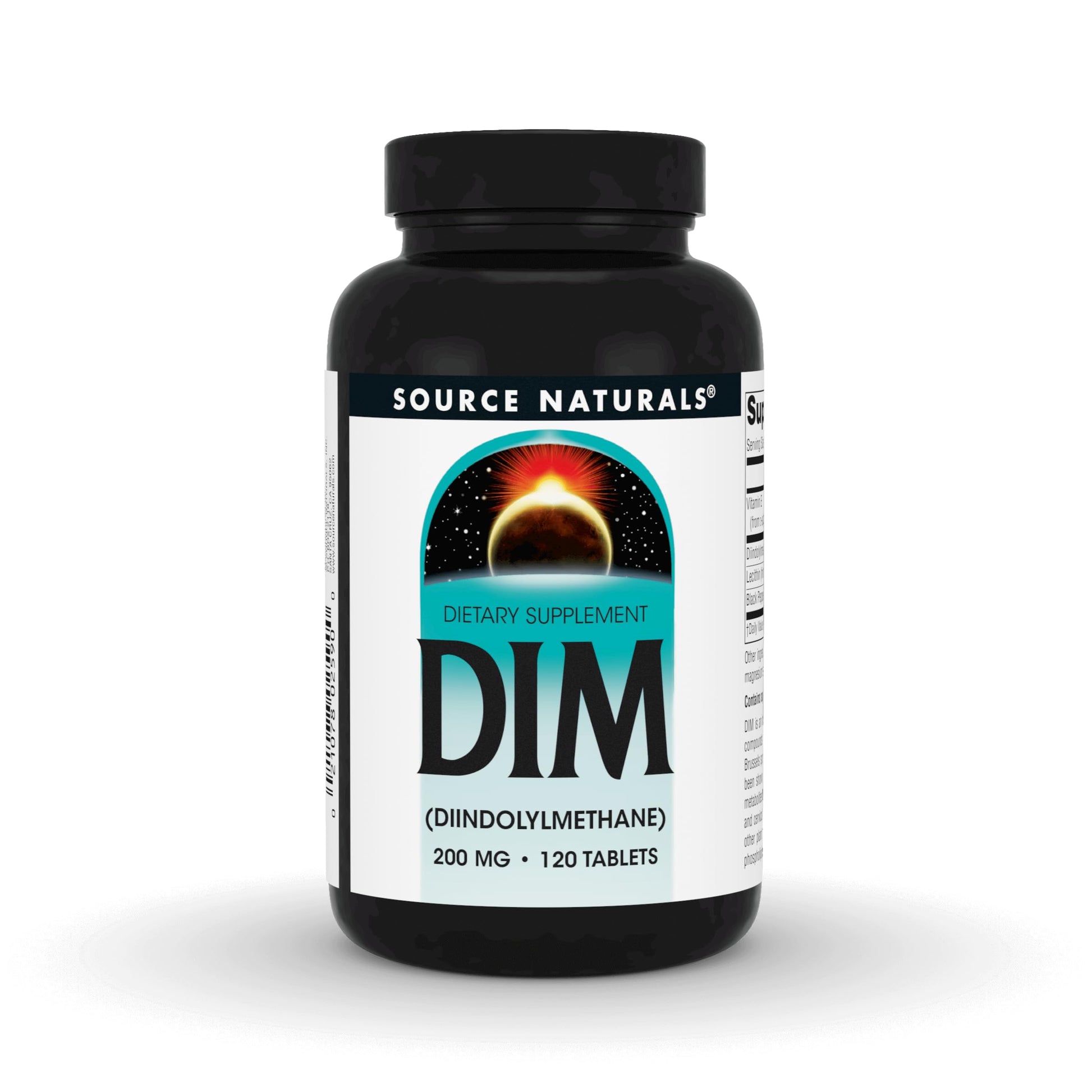 Source Naturals DIM Diindolylmethane 200mg with BioPerine, Vitamin E & More, 120 Tablets