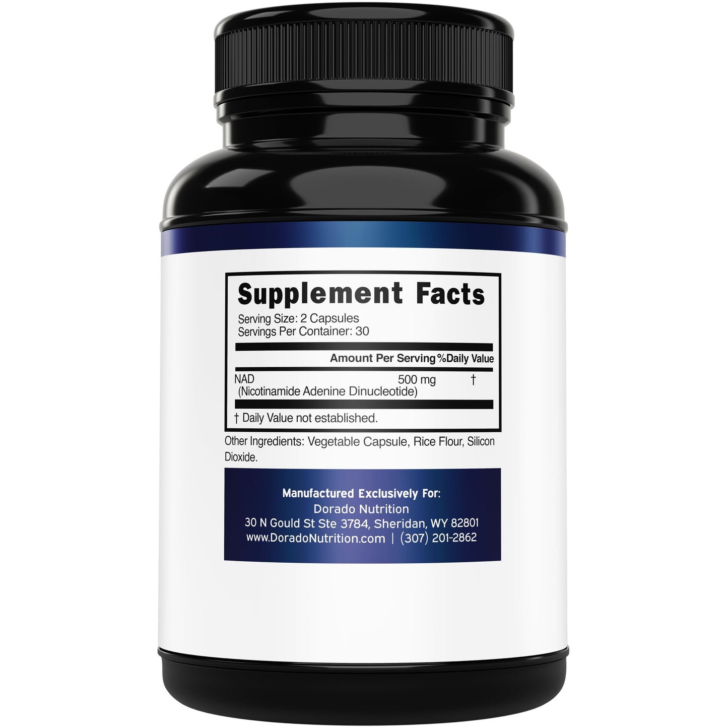 Dorado Nutrition NAD+ Supplement Capsule 60 Count