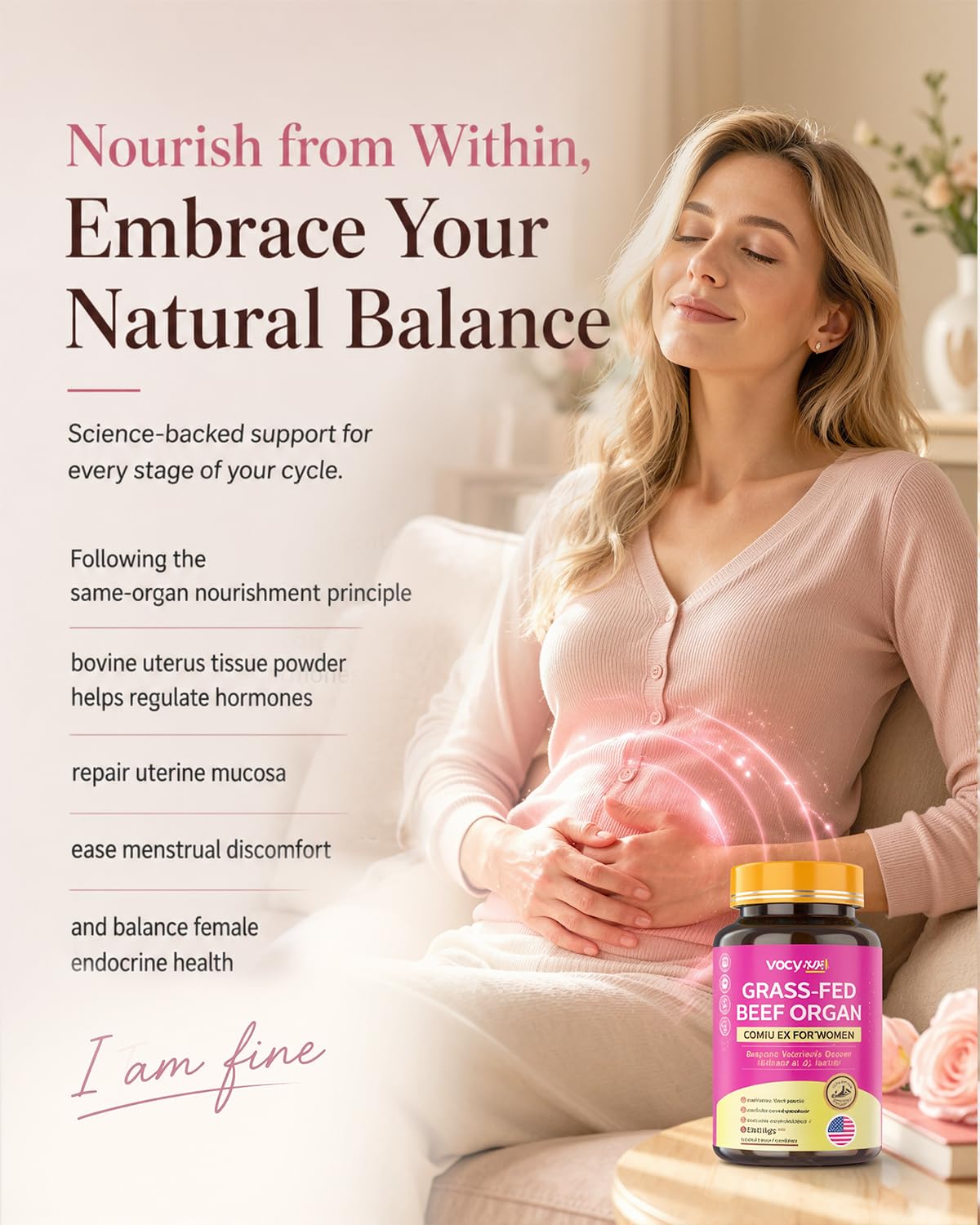 Vccvaa Beef Organ Supplement for Women Capsule 120 Caps