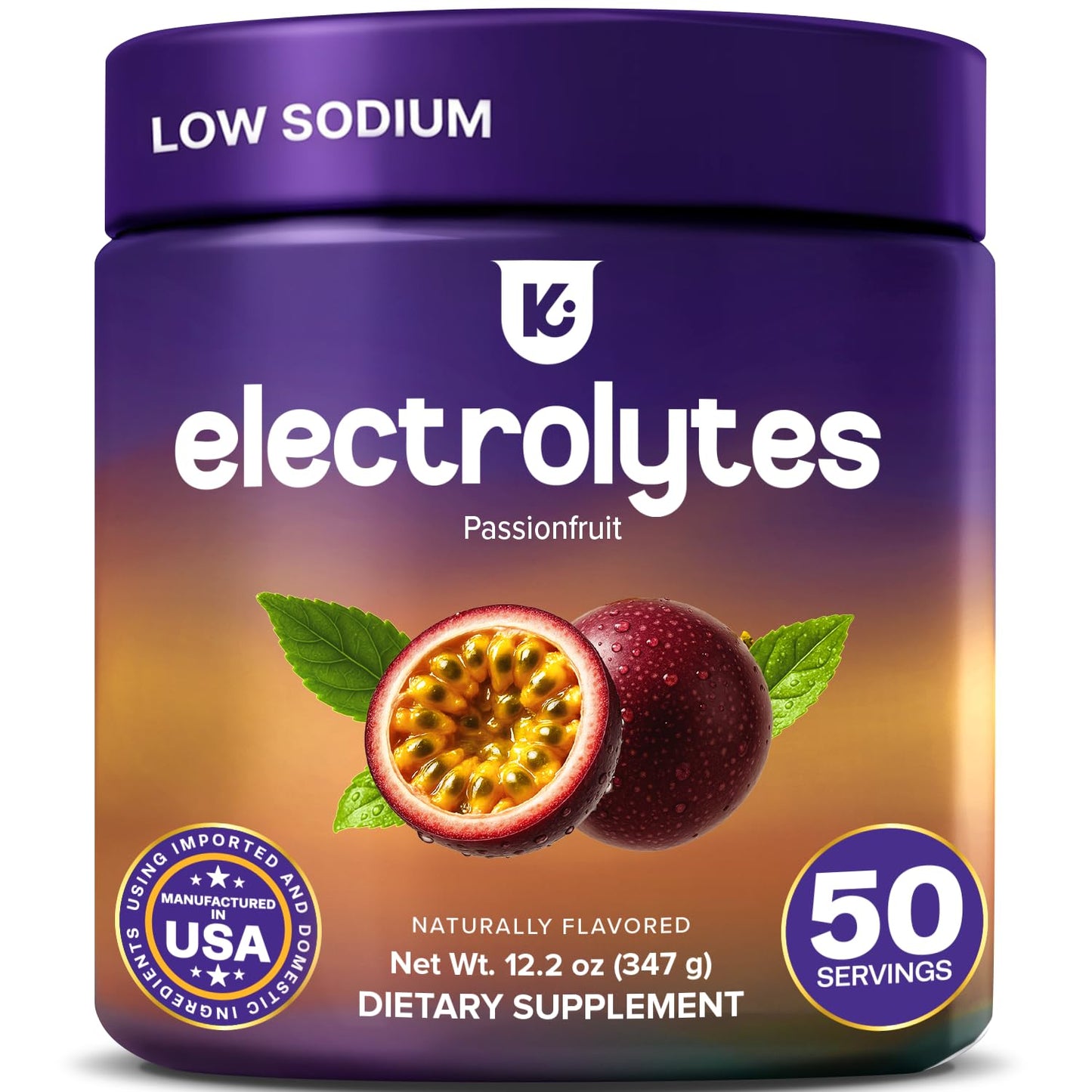 Keppi Low Sodium Electrolytes Powder 12.2oz, 50 Servings