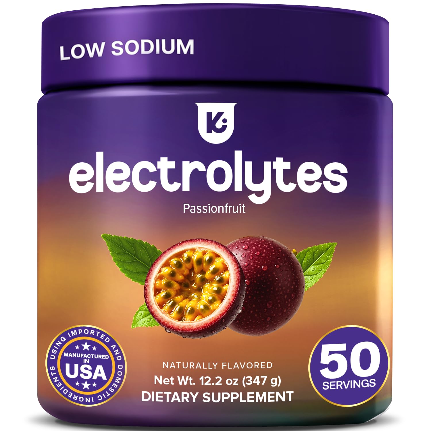Keppi Low Sodium Electrolytes Powder 12.2oz, 50 Servings