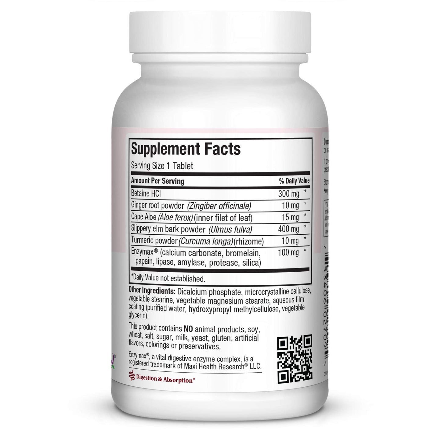 Maxi Health Digest Support - Herbal & Enzyme Complex - Protein Digestion 90 Capsules