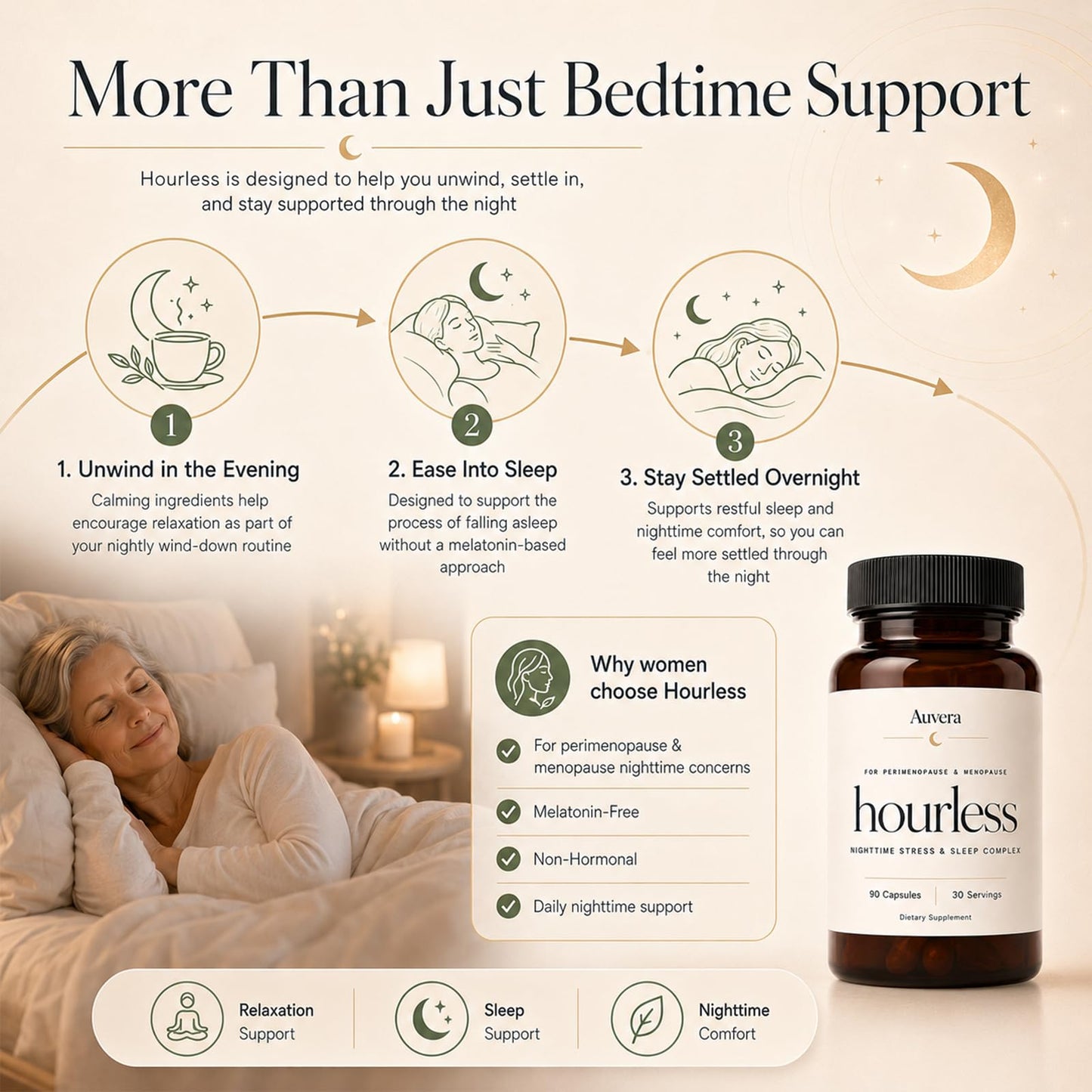 Ovouria Auvera Hourless Sleep Complex Capsule, 90 Count