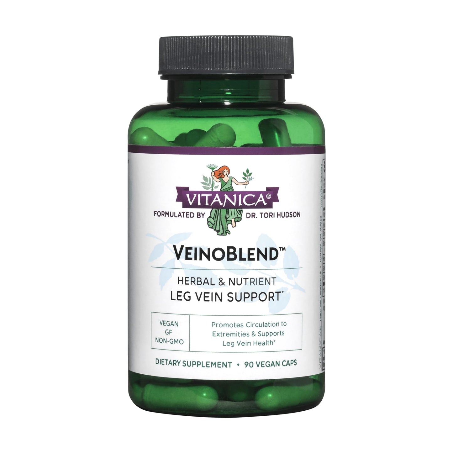 Vitanica VeinoBlend Circulation Supplement for Blood Flow, 90 Capsules
