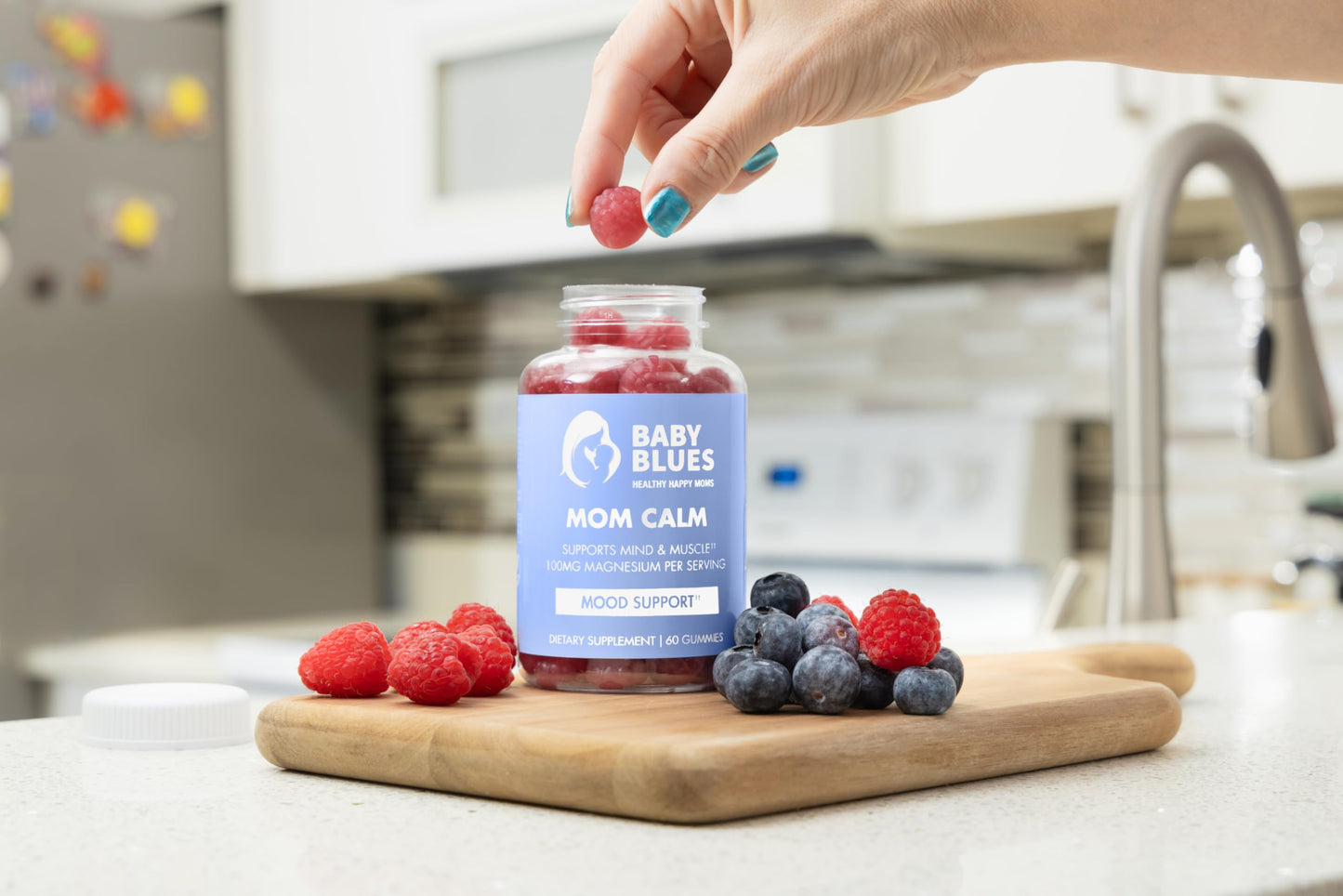 Baby Blues Mom Calm Magnesium Gummies, 60 Count