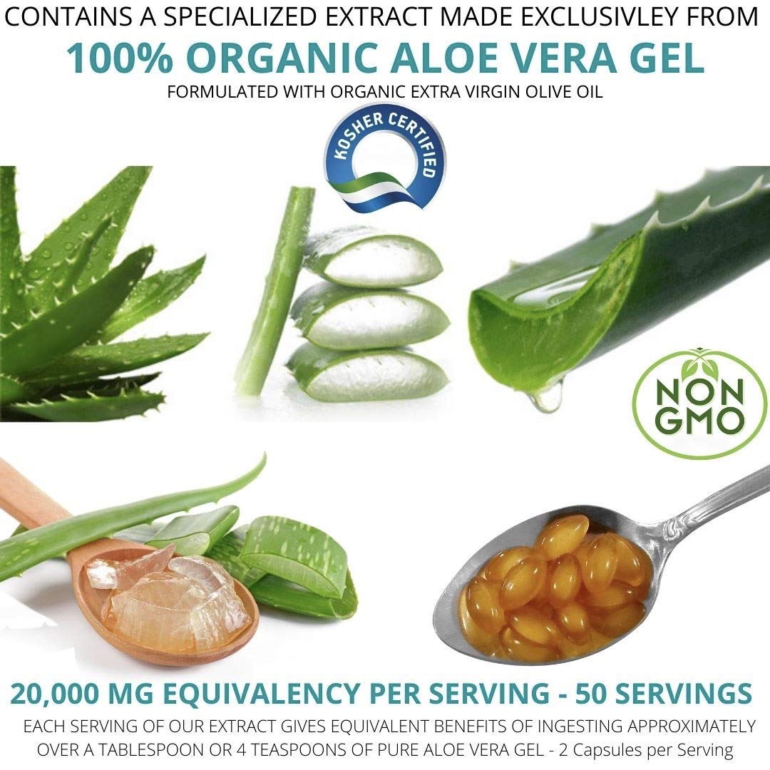 NutriWorth Aloe Vera Supplement Softgels 100
