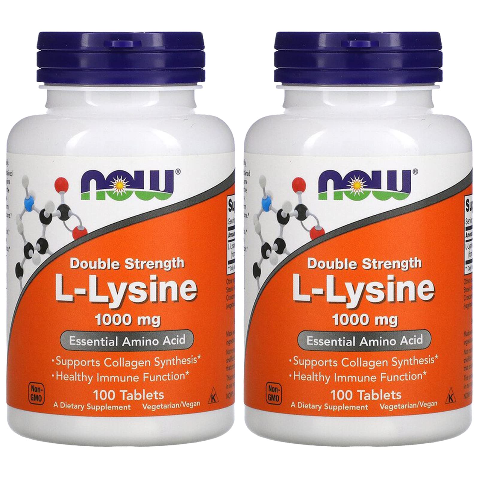 NOW Foods L-Lysine 1000mg Tablets, 200 Count