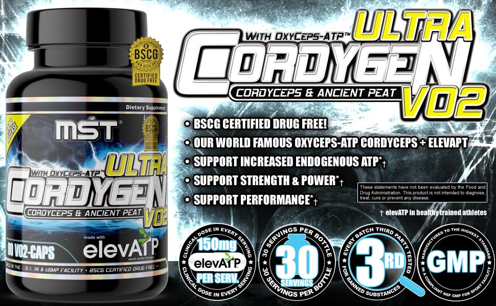 MST Cordygen VO2 Ultra Capsule, 90 Count