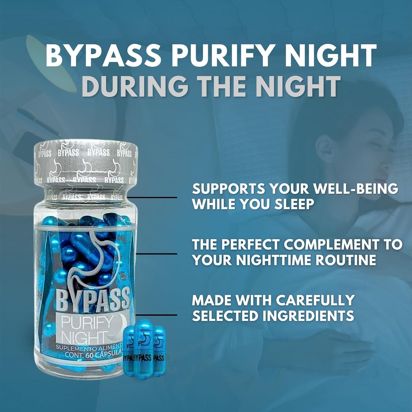 Generic Dendas Bypass Duo Select & Purify Night – Day & Night Wellness Support Capsules 90 Count