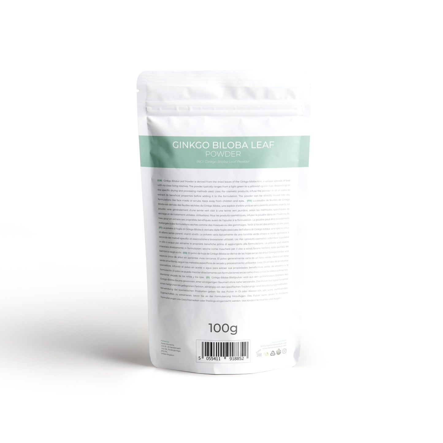 Mystic Moments Ginkgo Biloba Leaf Powder 100g