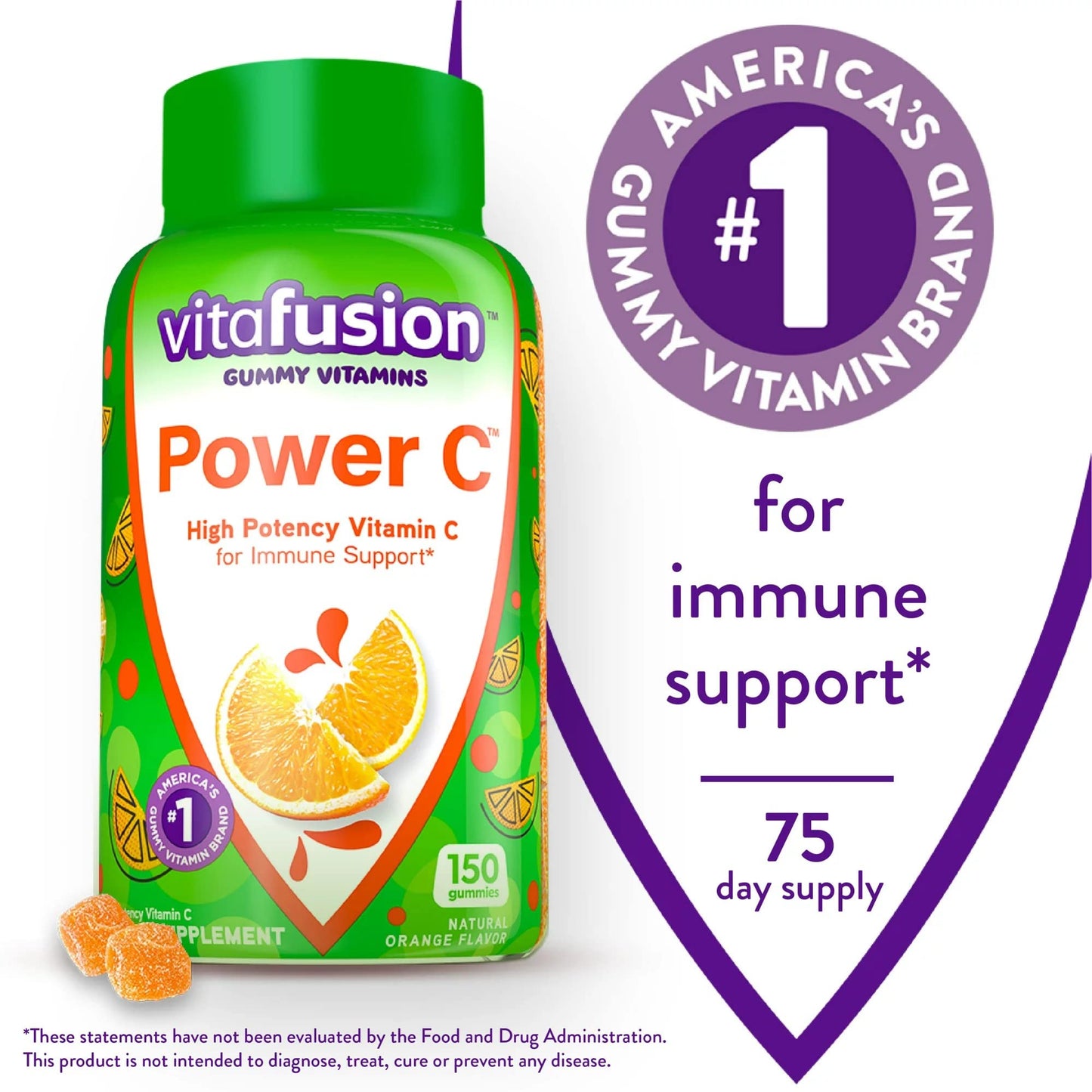 Kaxilu Power C Vitamin C Gummies, 150 Count
