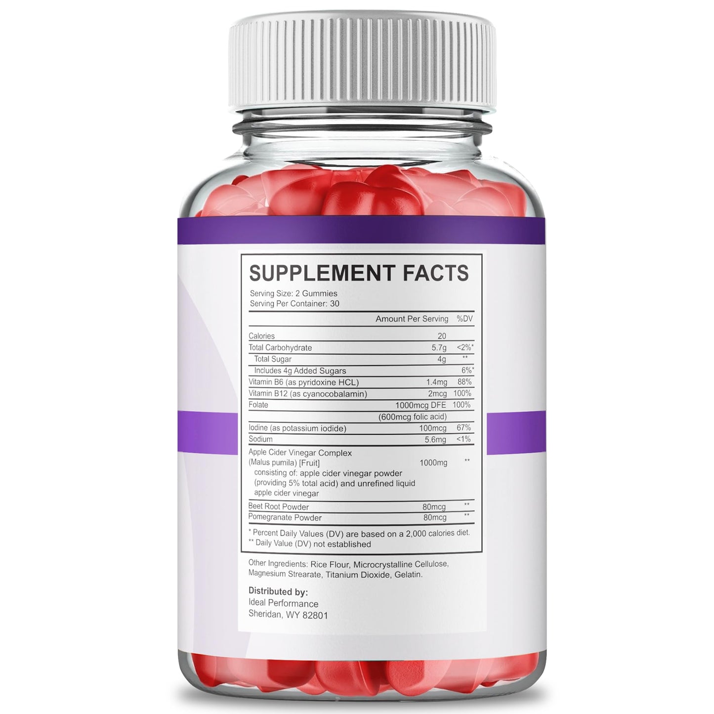 IDEAL PERFORMANCE Derma Pure Gummies 120 Count