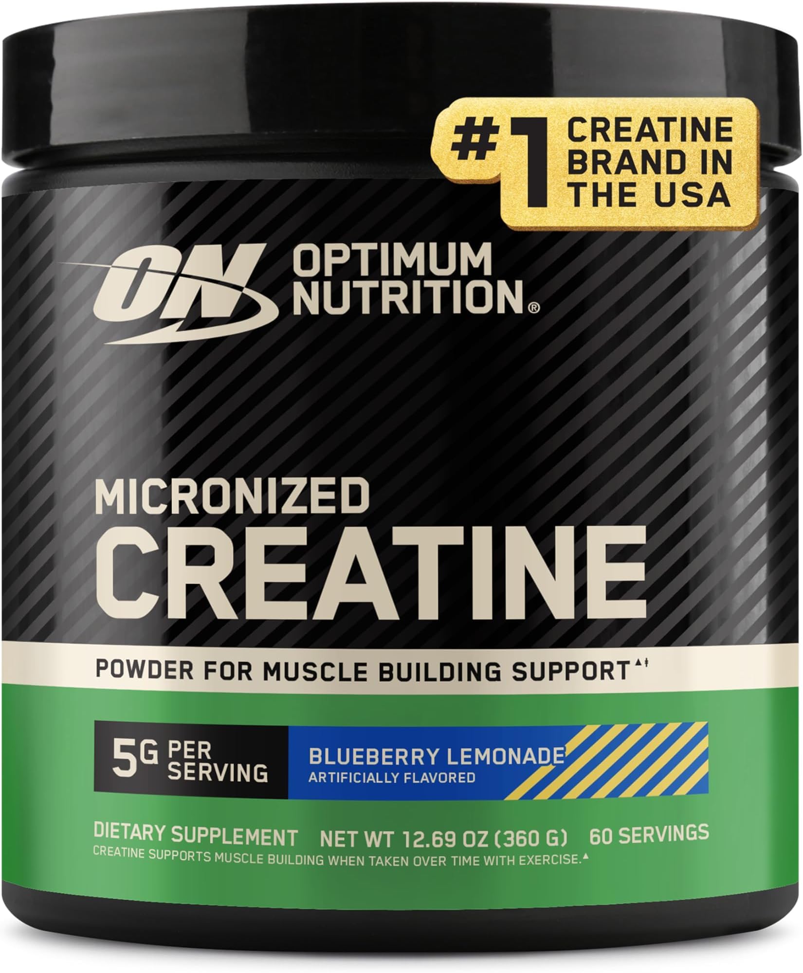 Optimum Nutrition Micronized Creatine Monohydrate Powder, 60 Servings (Pack of 6)