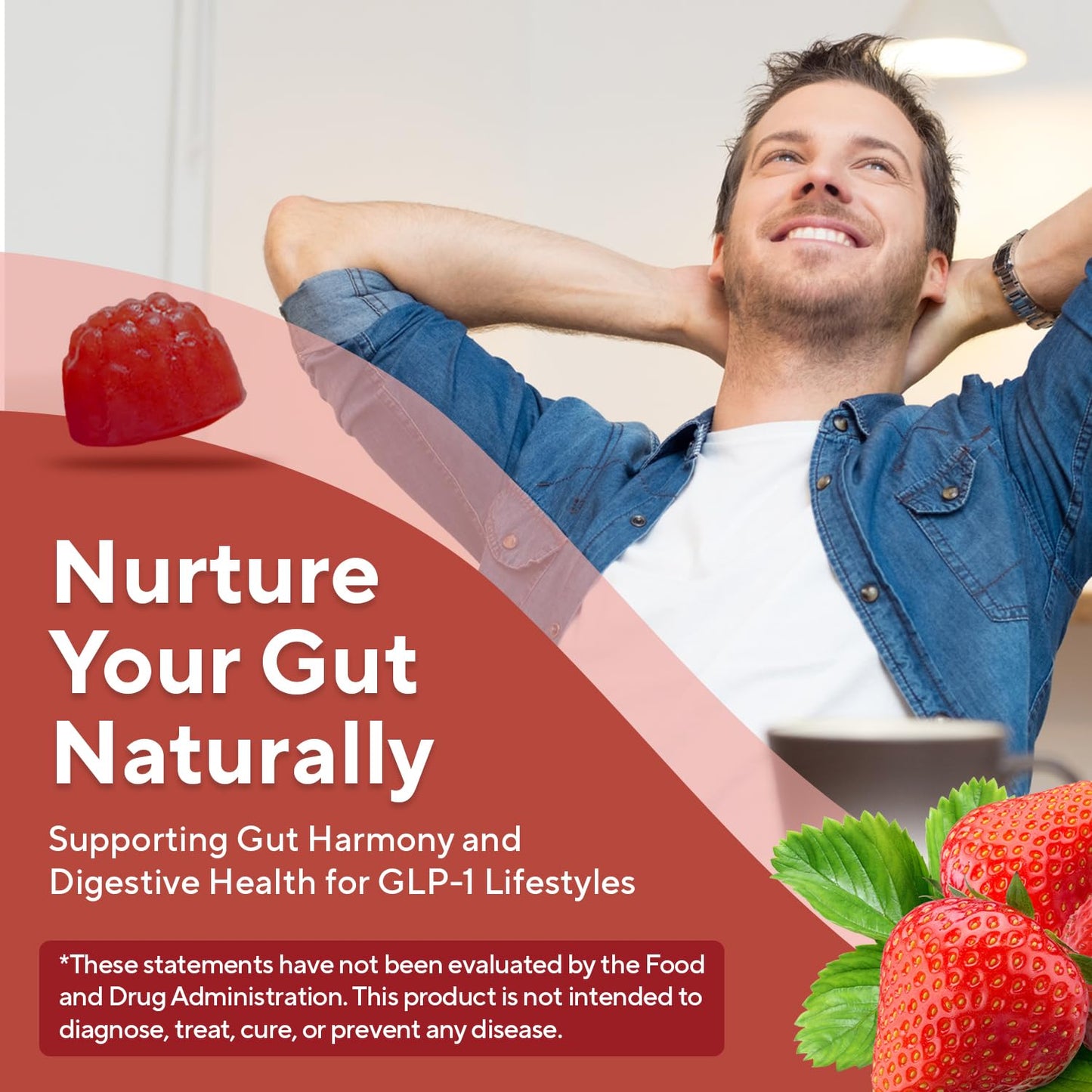 NuVa Prebiotic + Fiber Gummies, 60 Gummies