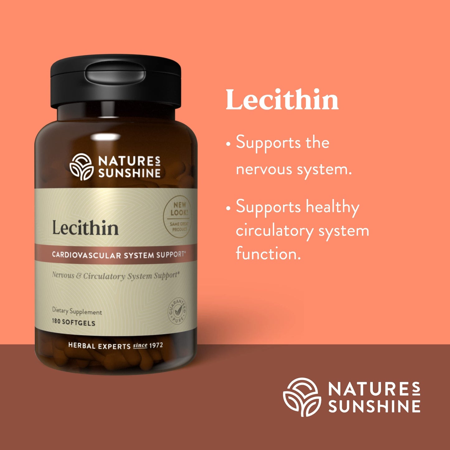 Nature's Sunshine Lecithin Softgels 180 Count