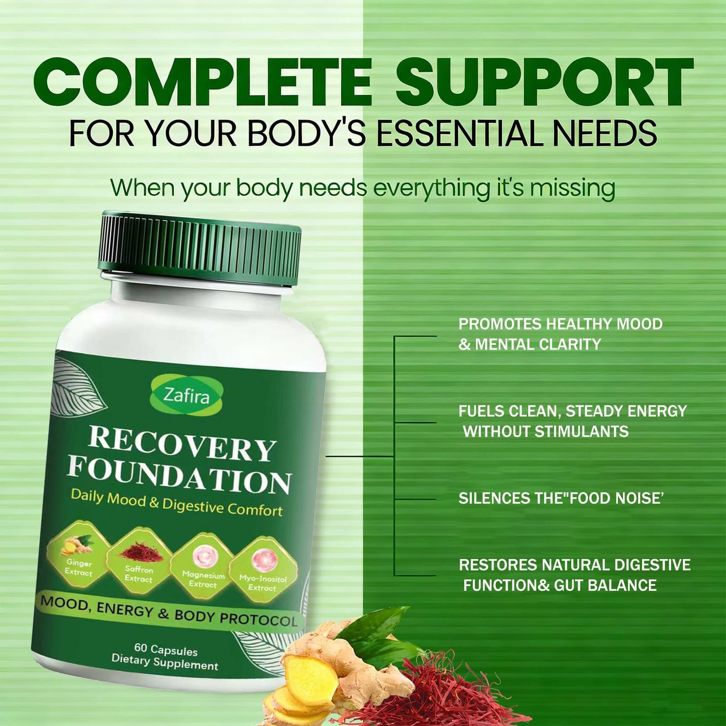 Boreome Zafira Recovery Foundation Capsules, 60 Count