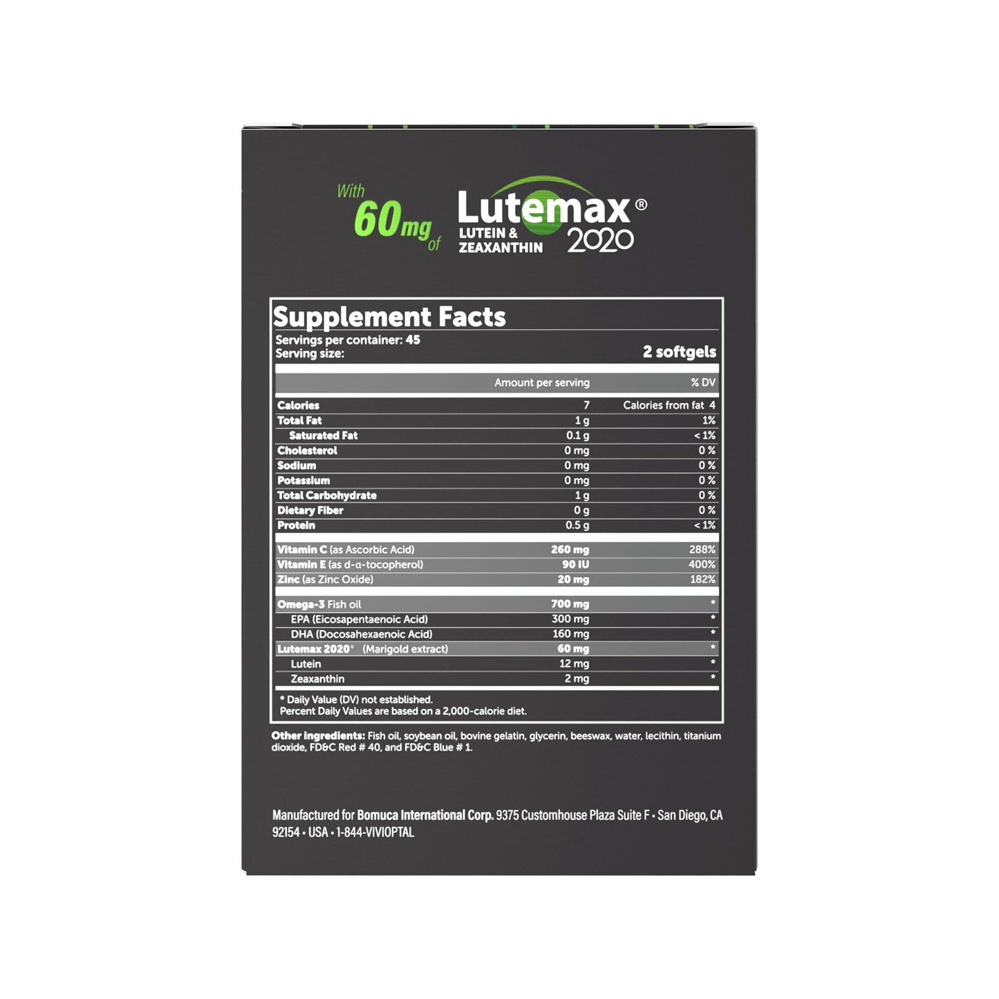 Vivioptal Vitamins Lux Softgels 90 Count