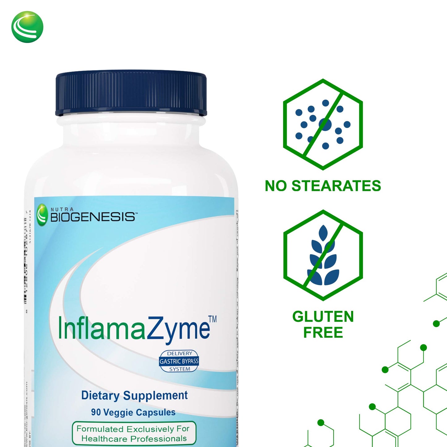 Nutra BioGenesis InfamaZyme Digestive Enzymes for Women & Men Capsule 90 Count