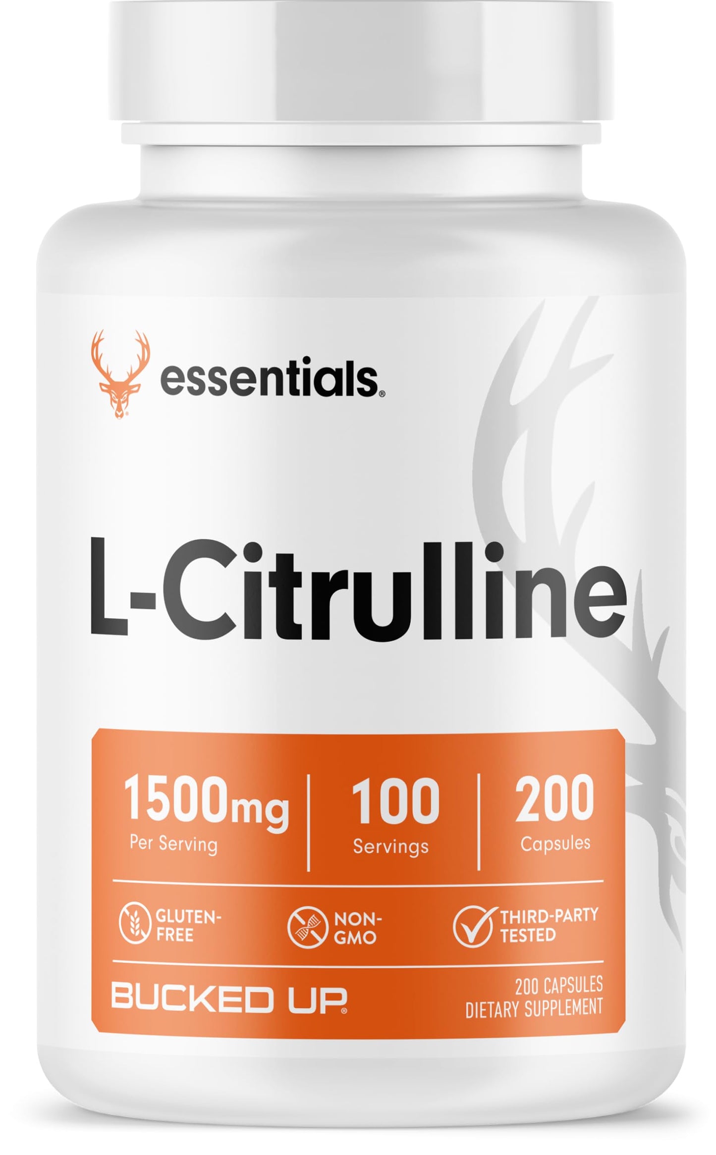 Bucked Up L-Citrulline Capsules, 200 Count