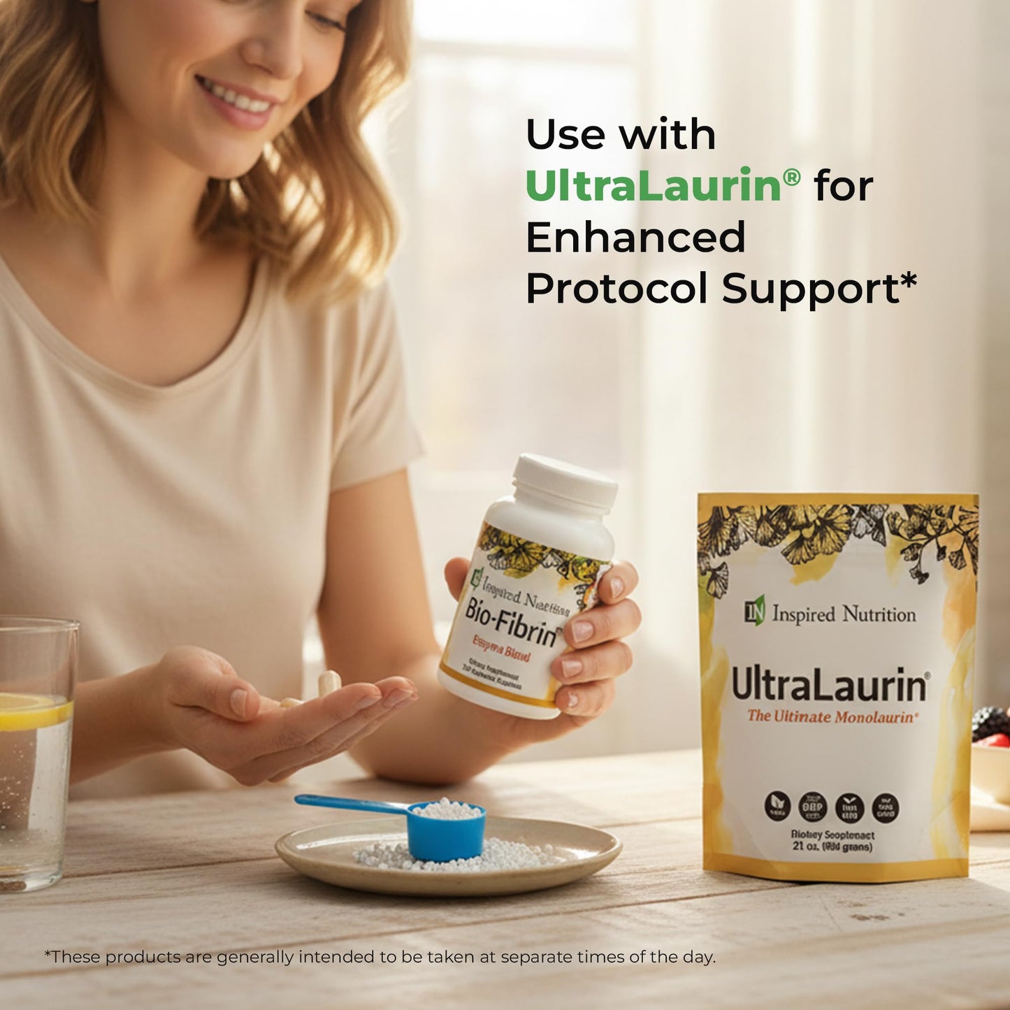 Inspired Nutrition Bio-Fibrin Multi-Enzyme Formula Capsule 150 Count