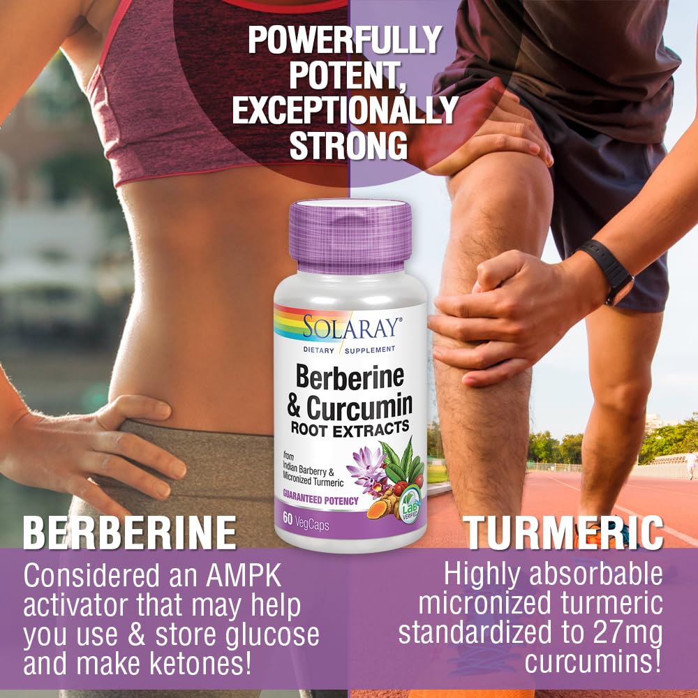 Solaray Berberine & Curcumin Capsules, 60 Count