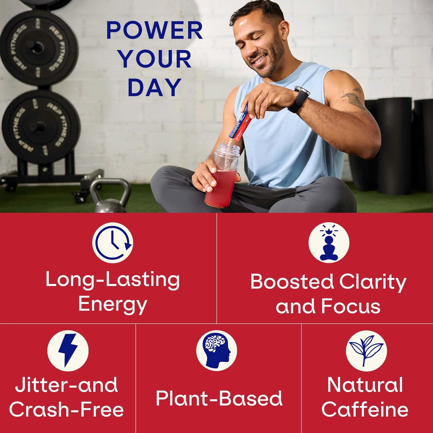 Blueshift Energy + Focus Powder Sticks, 10 Pack