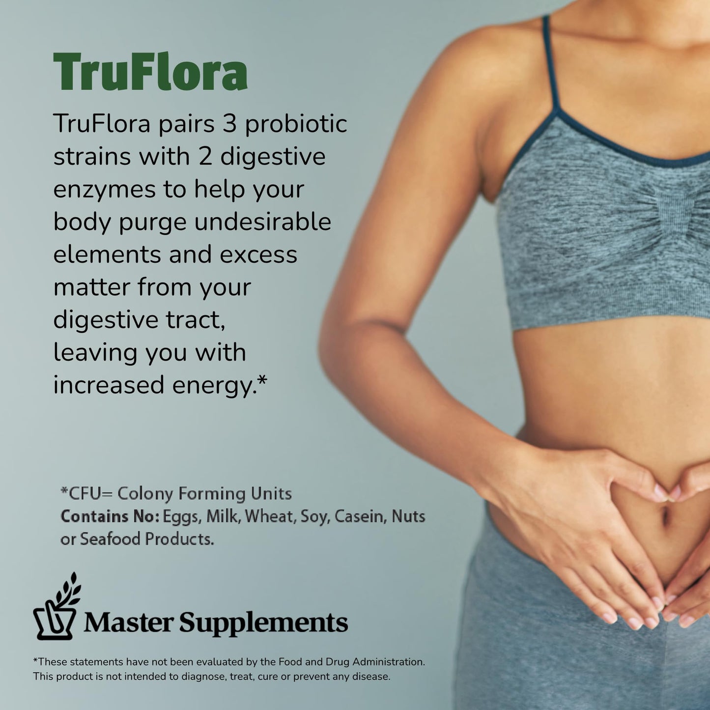 TruFlora Probiotic & Enzyme Blend Capsules, 32 Count