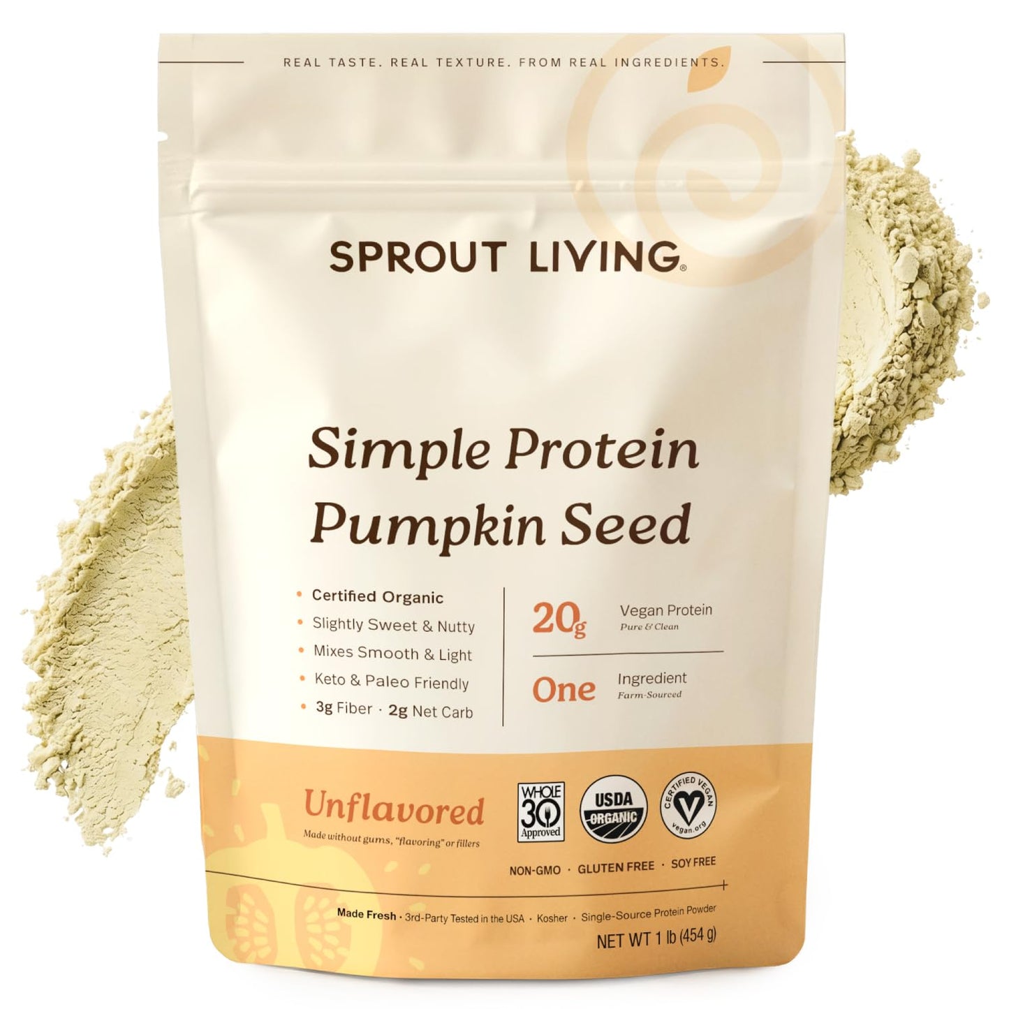 Sprout Living Organic Pumpkin Seed Protein Powder, 16
