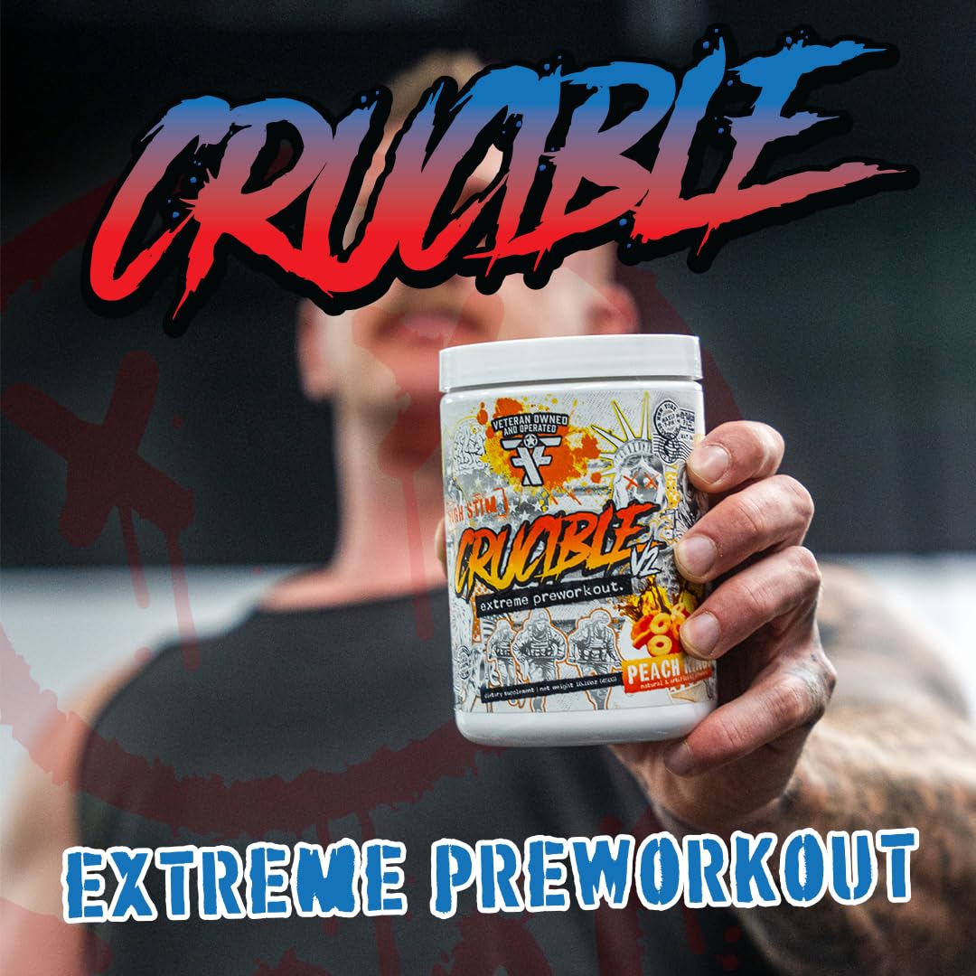 FRONTLINE FORMULATIONS Crucible V2 Pre Workout Powder Blue Cherry 10.58 oz