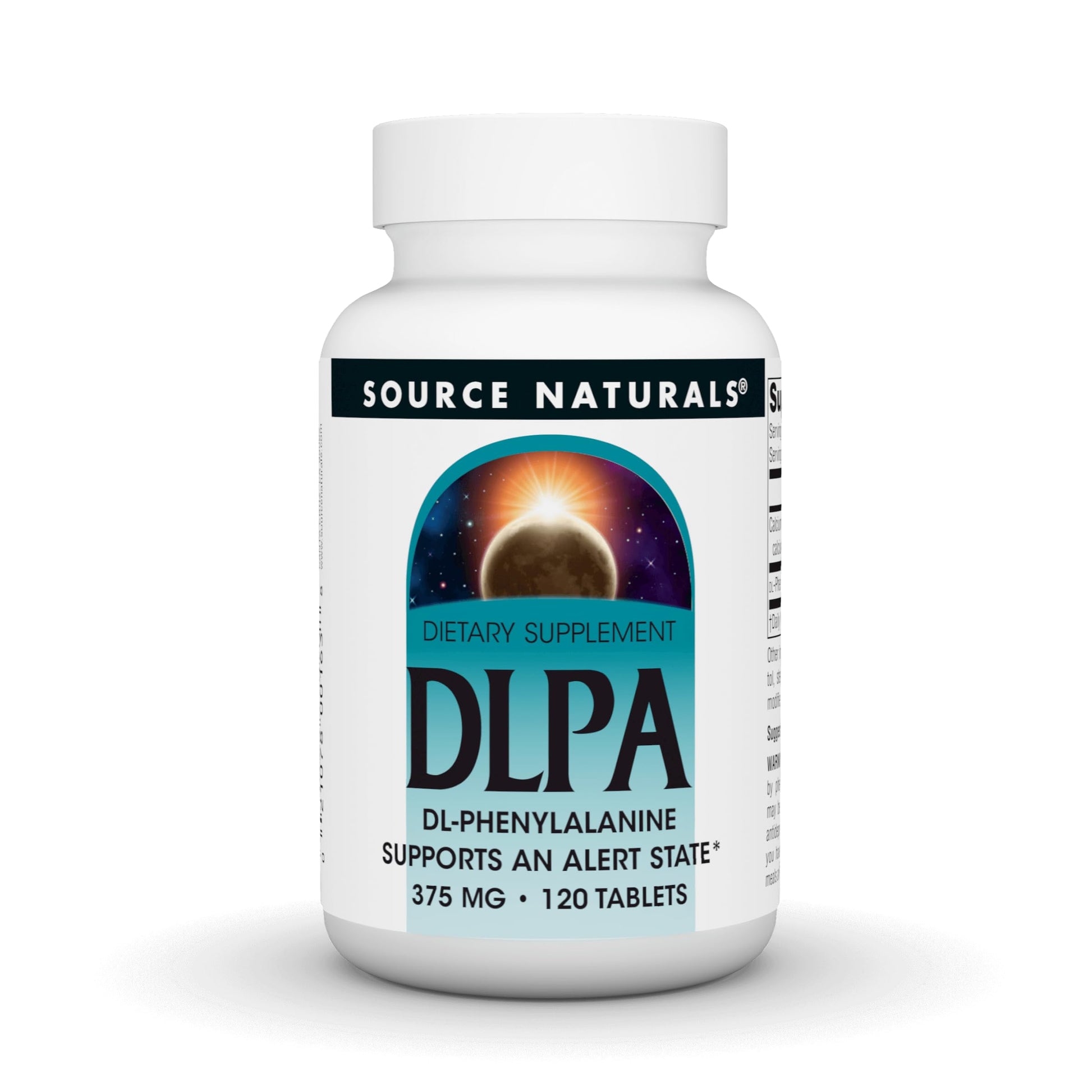 Source Naturals DLPA DL-Phenylalanine 375mg, 120 Tablets