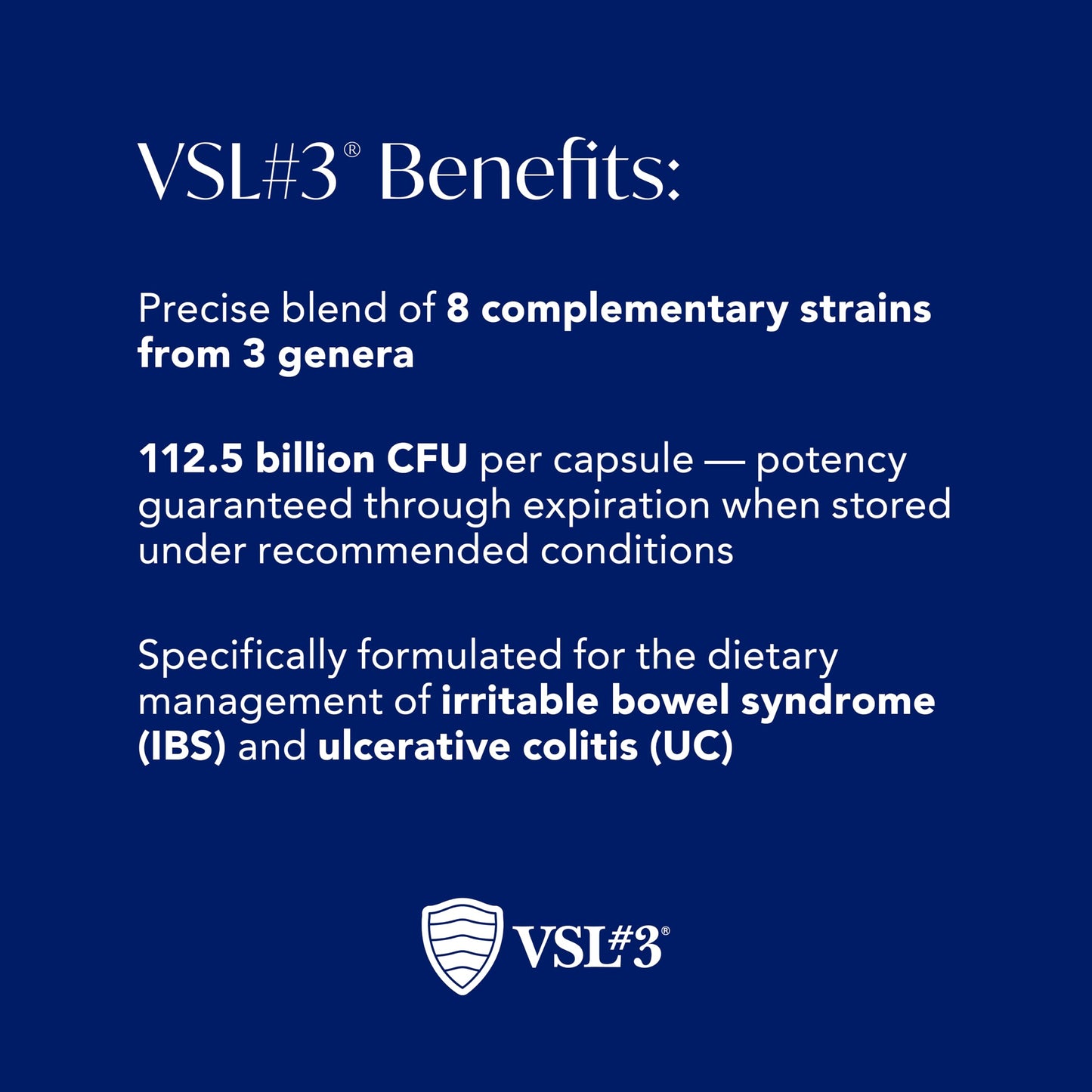 VSL #3 Probiotics for Digestive Health, IBS & UC Symptoms, 240 Capsules