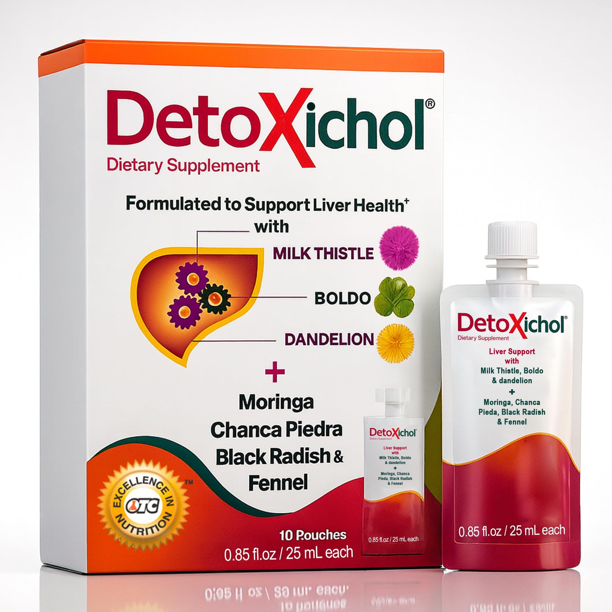 Detoxichol Liver Detox Powder, 10 Pouch Bags