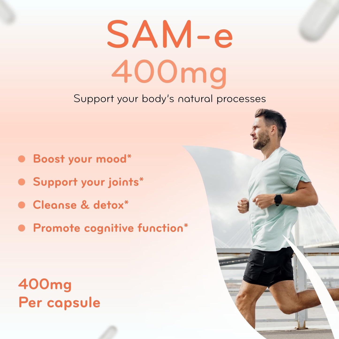 Clear Formulas Bioactive SAM-e 400mg Capsule, 90 Count