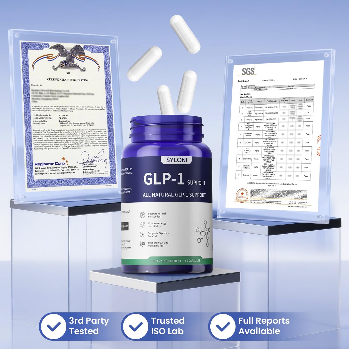 Syloni GLP-1 Supplement Capsule, 60 Count – Weight Management & Metabolism Support